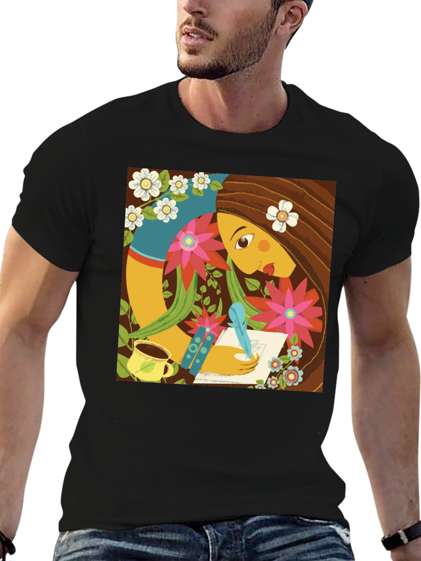 Artistic Woman Writing T-Shirt