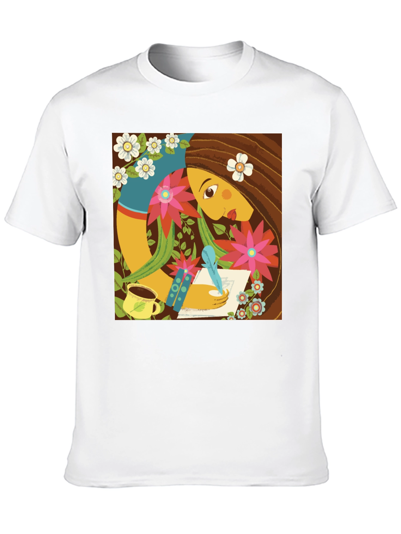 Artistic Woman Writing T-Shirt