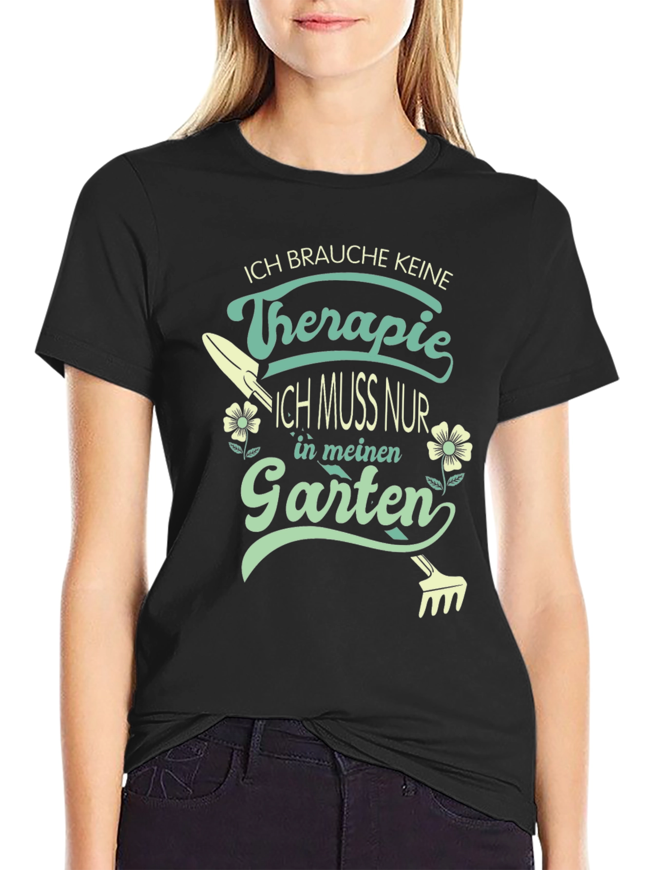 Therapie Garten T-Shirt: Gardening is My Therapy