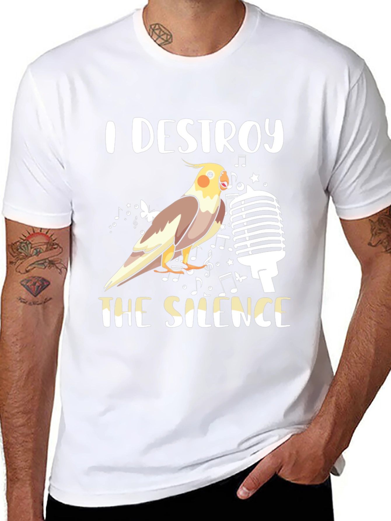 Destroy the Silence Bird T-Shirt