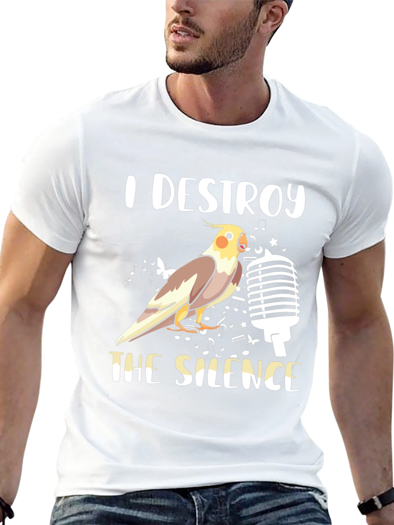 Destroy the Silence Bird T-Shirt