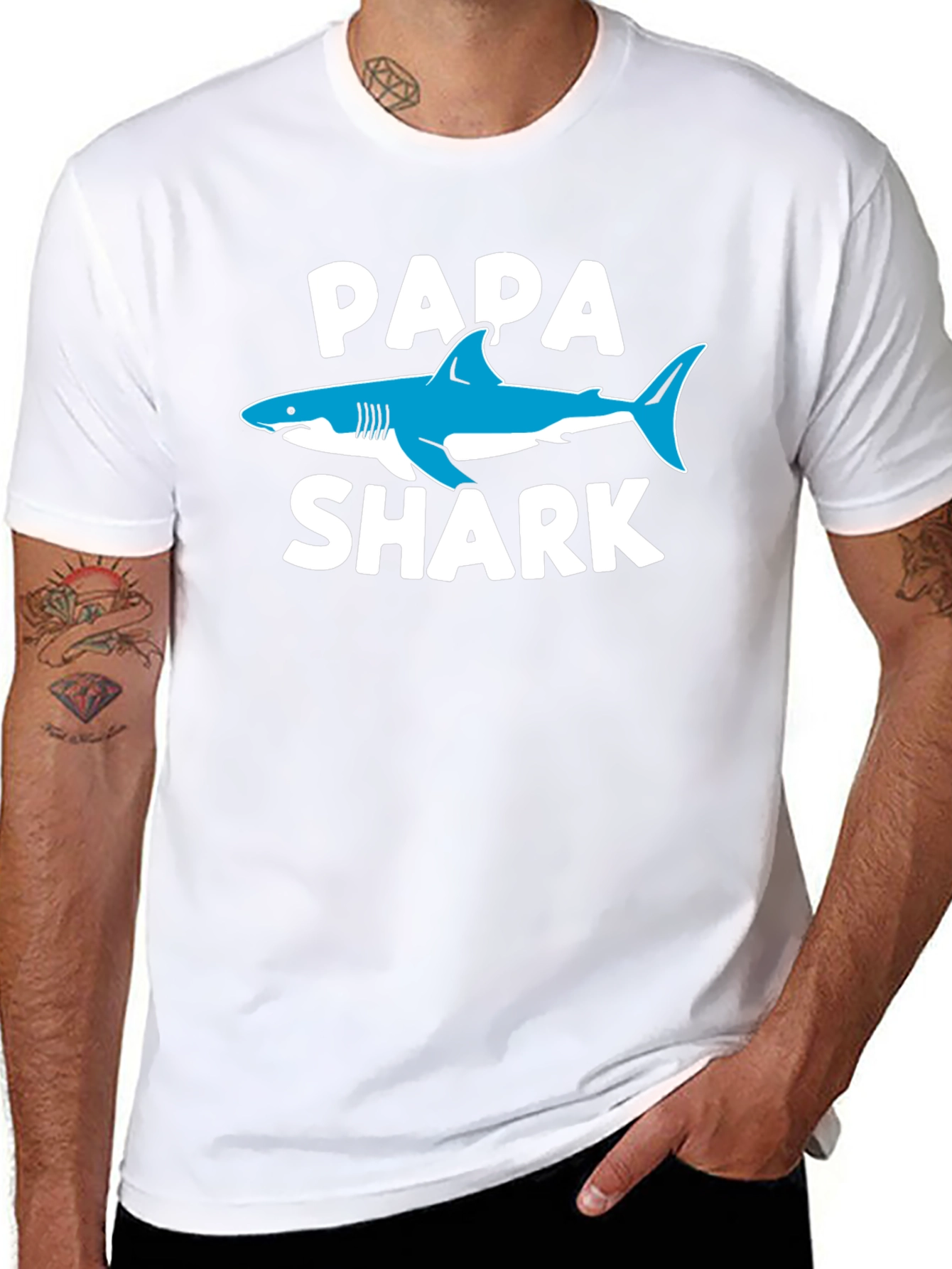 Papa Shark Graphic T-Shirt