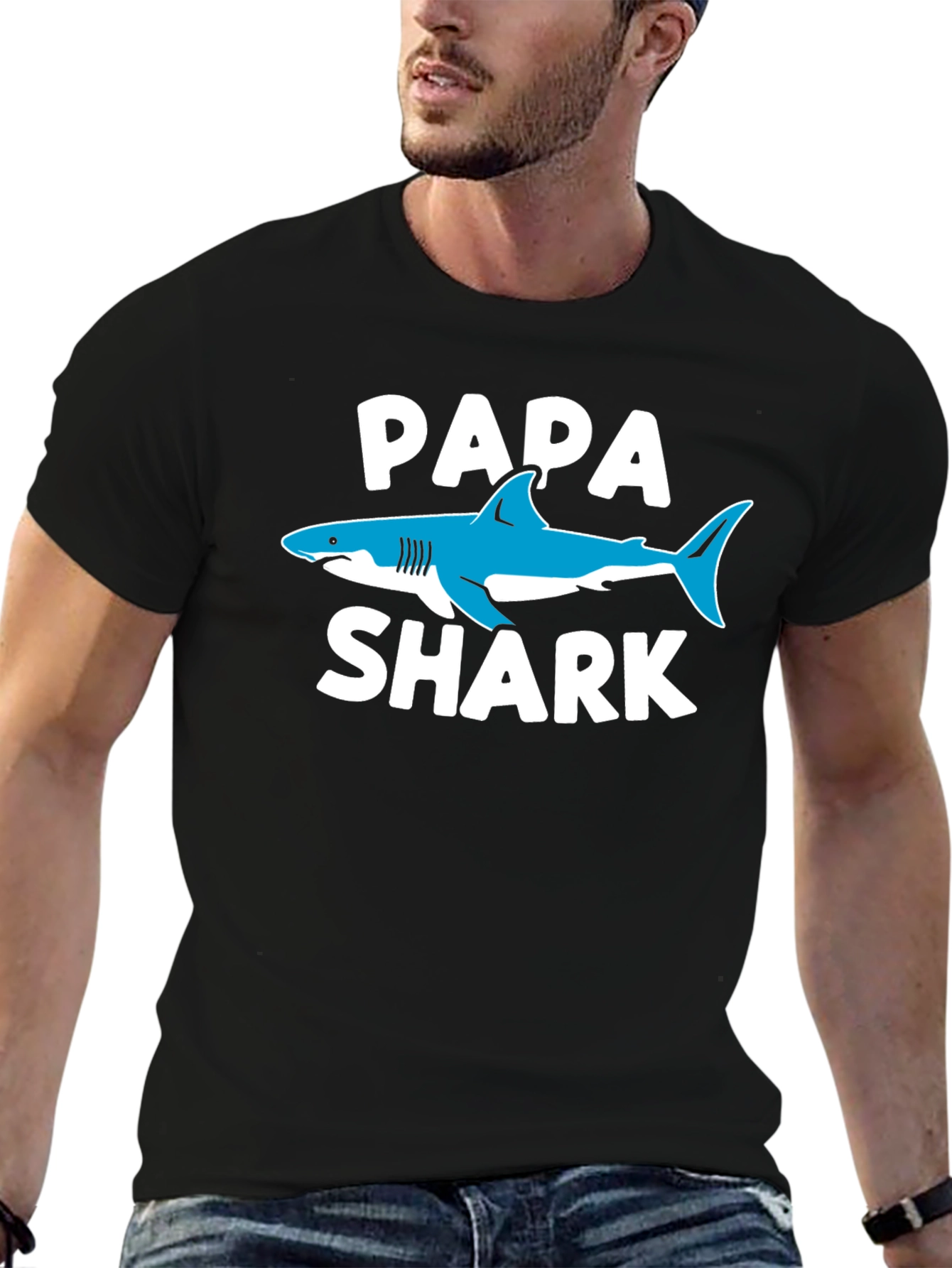 Papa Shark Graphic T-Shirt