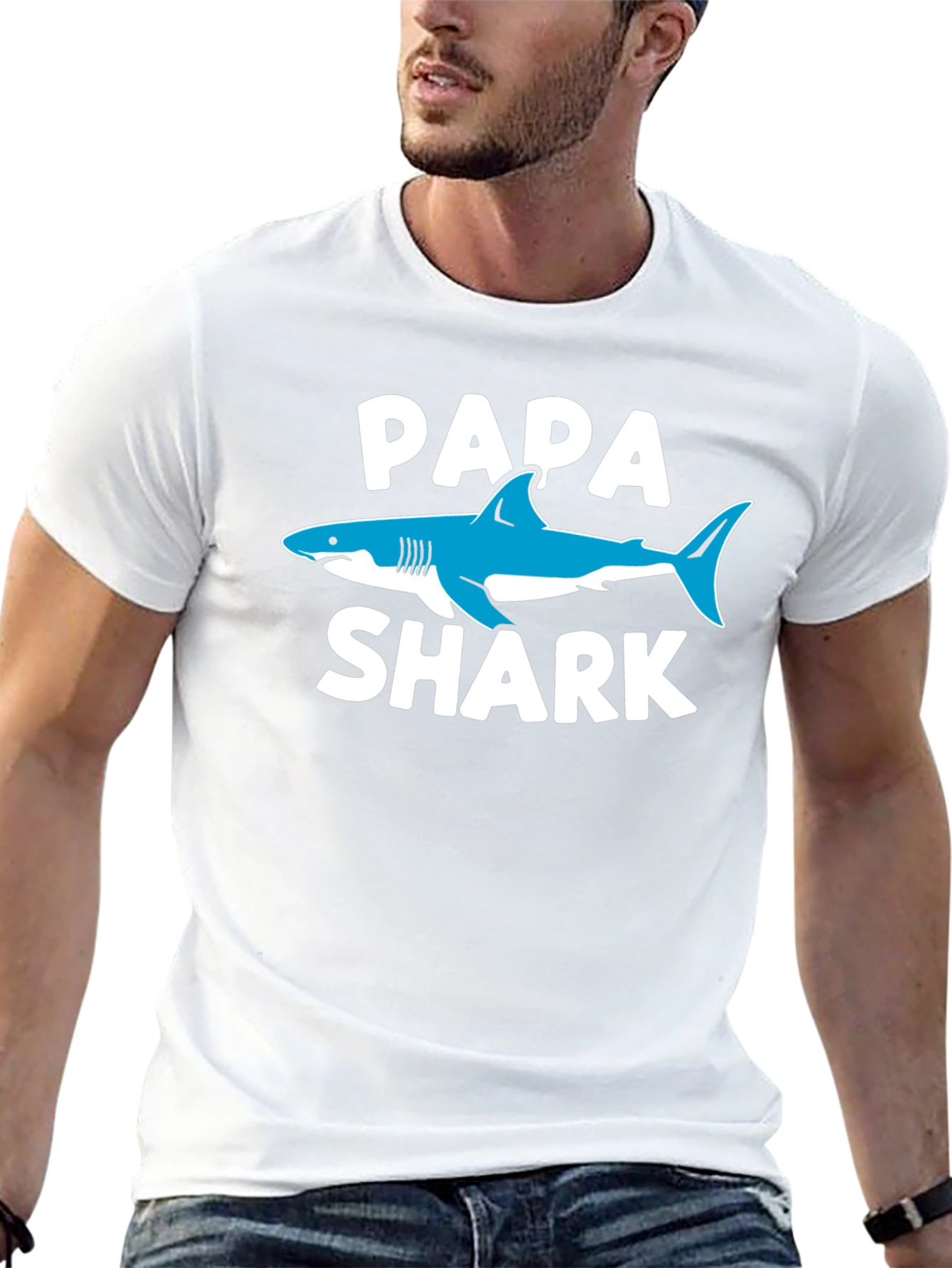 Papa Shark Graphic T-Shirt