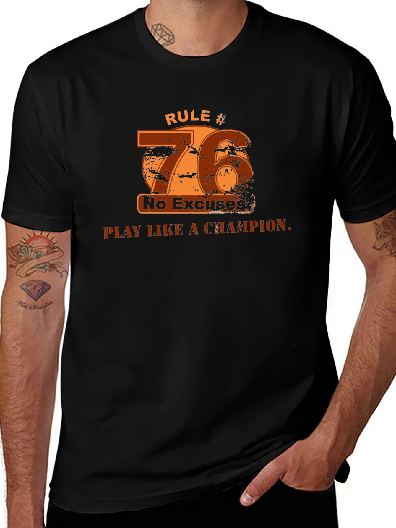 Rule #76 T-Shirt: Play Like a Champion!