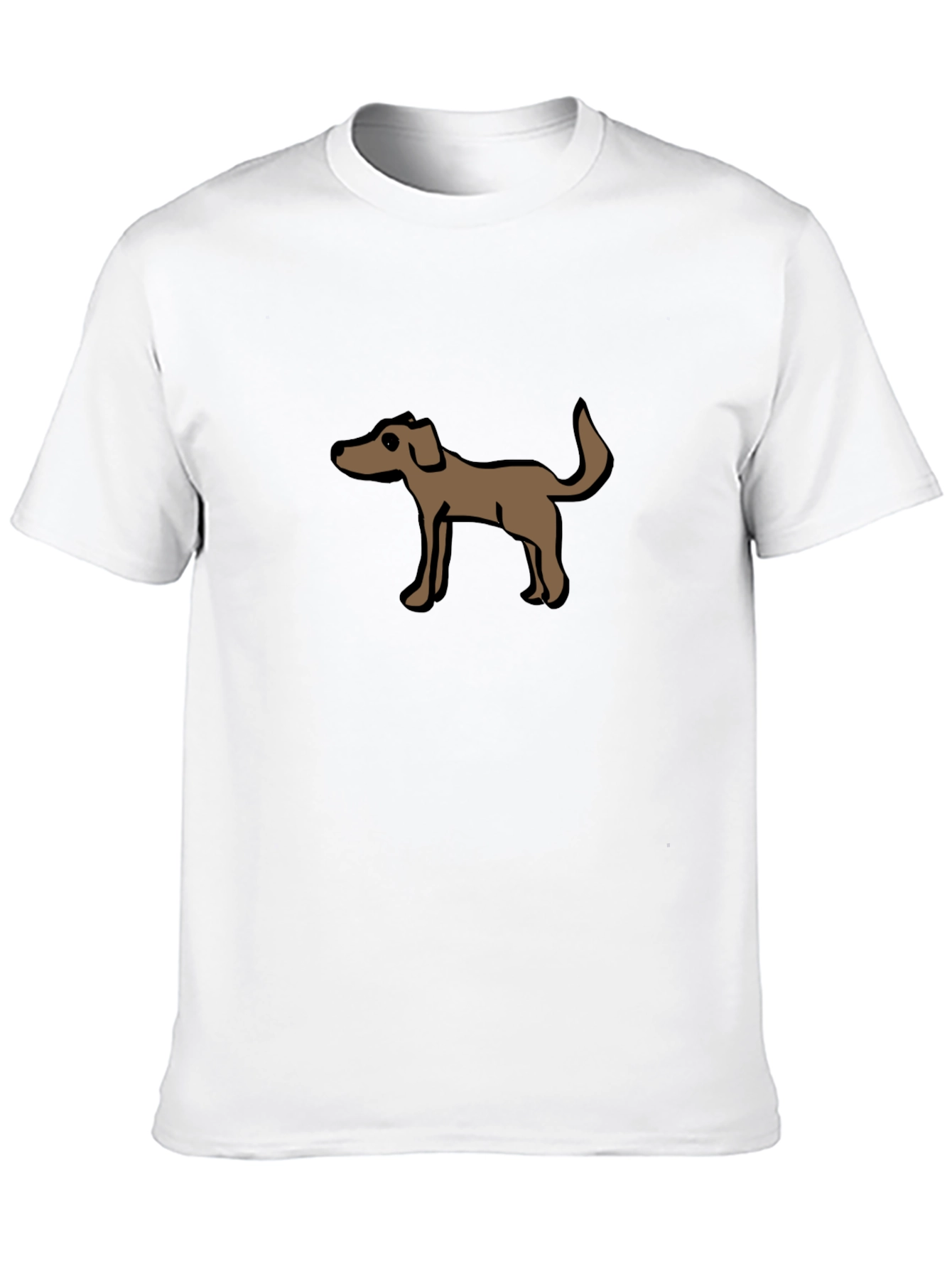 Dog Graphic Tee - Casual Black T-Shirt