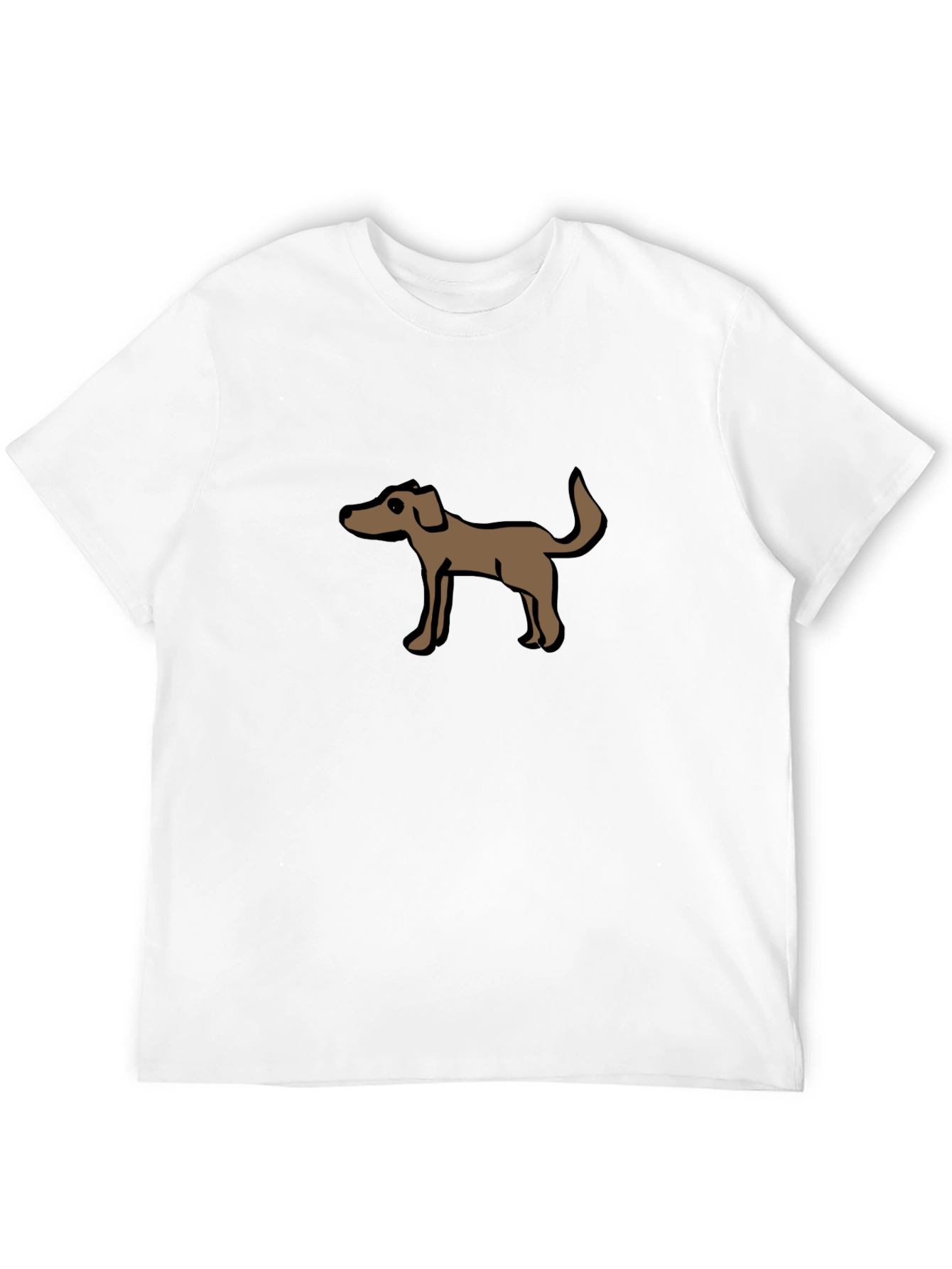 Dog Graphic Tee - Casual Black T-Shirt