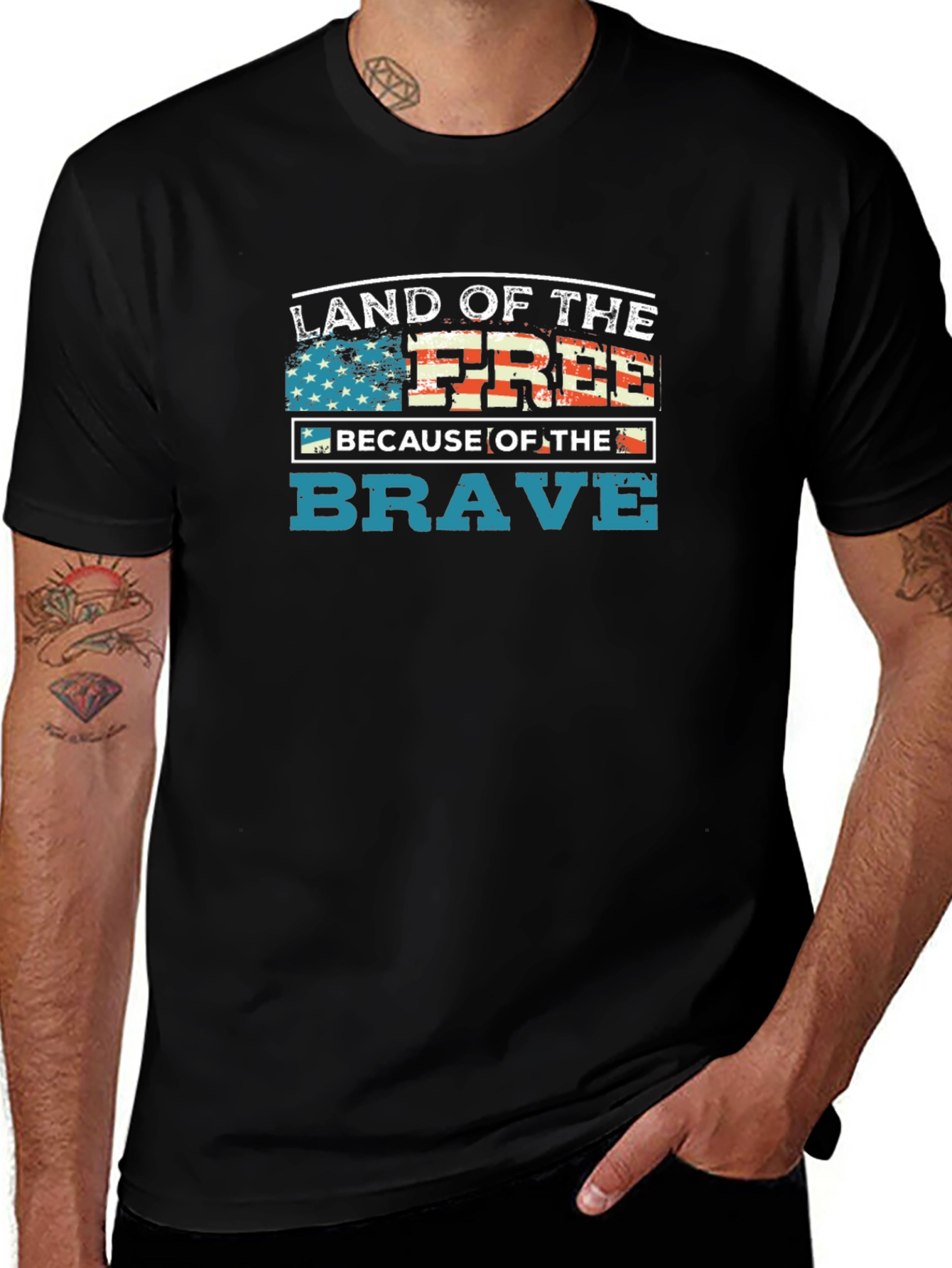 Land of the Free Patriotic T-Shirt