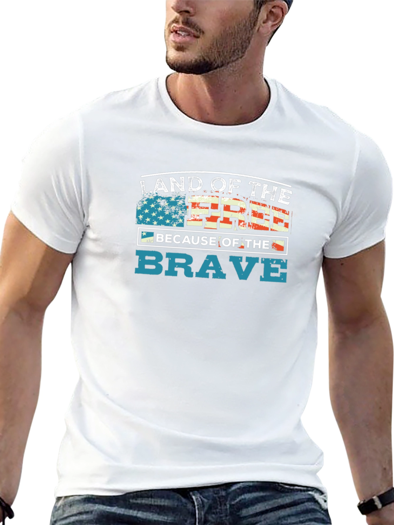 Land of the Free Patriotic T-Shirt