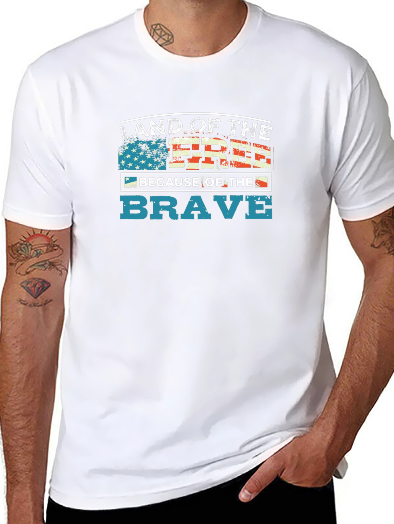 Land of the Free Patriotic T-Shirt