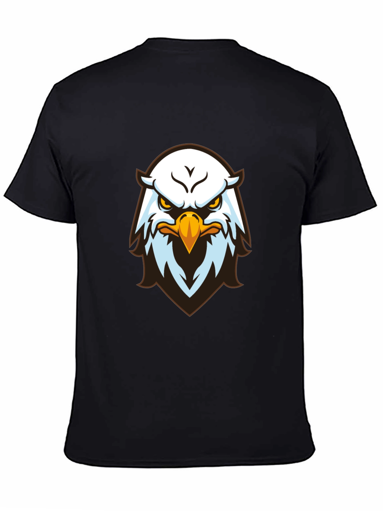 Eagle Graphic Print Black T-Shirt