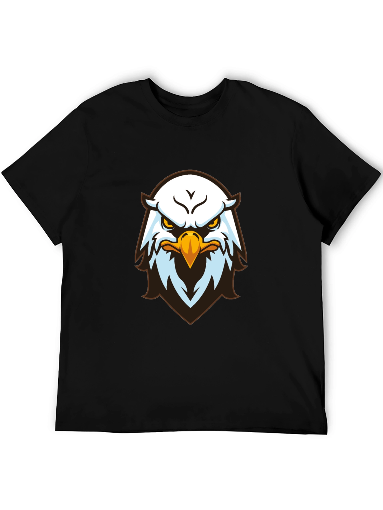 Eagle Graphic Print Black T-Shirt