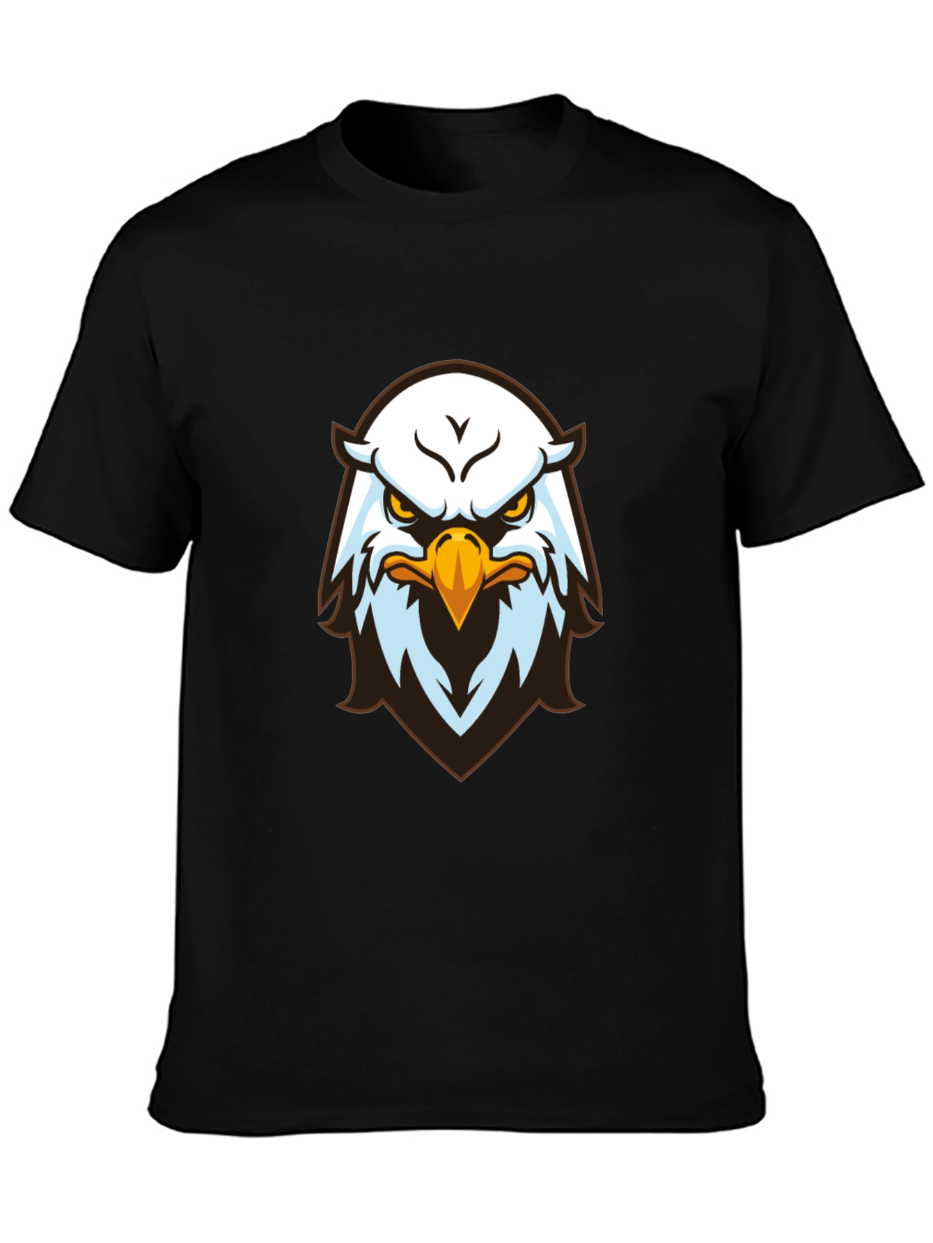 Eagle Graphic Print Black T-Shirt