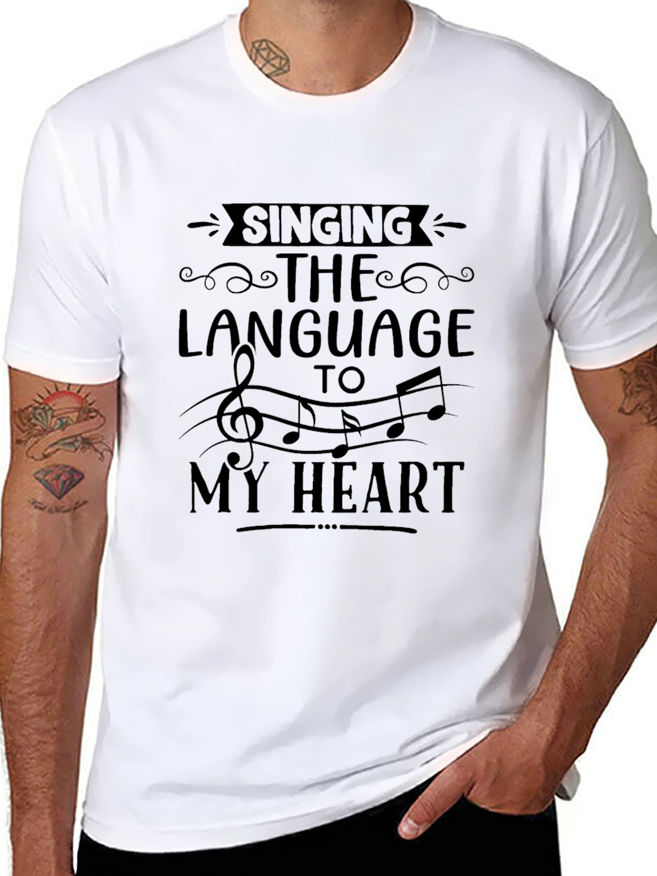 Singing to My Heart T-Shirt - Music Lover Tee