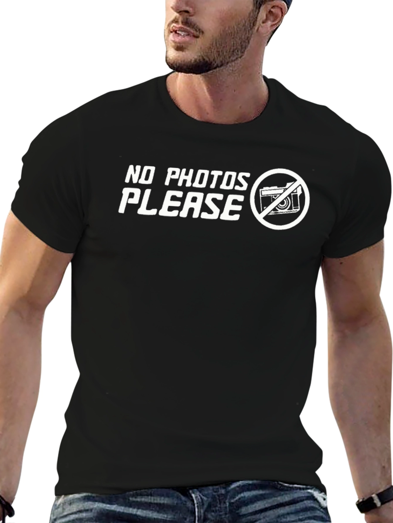 No Photos Please Graphic T-Shirt