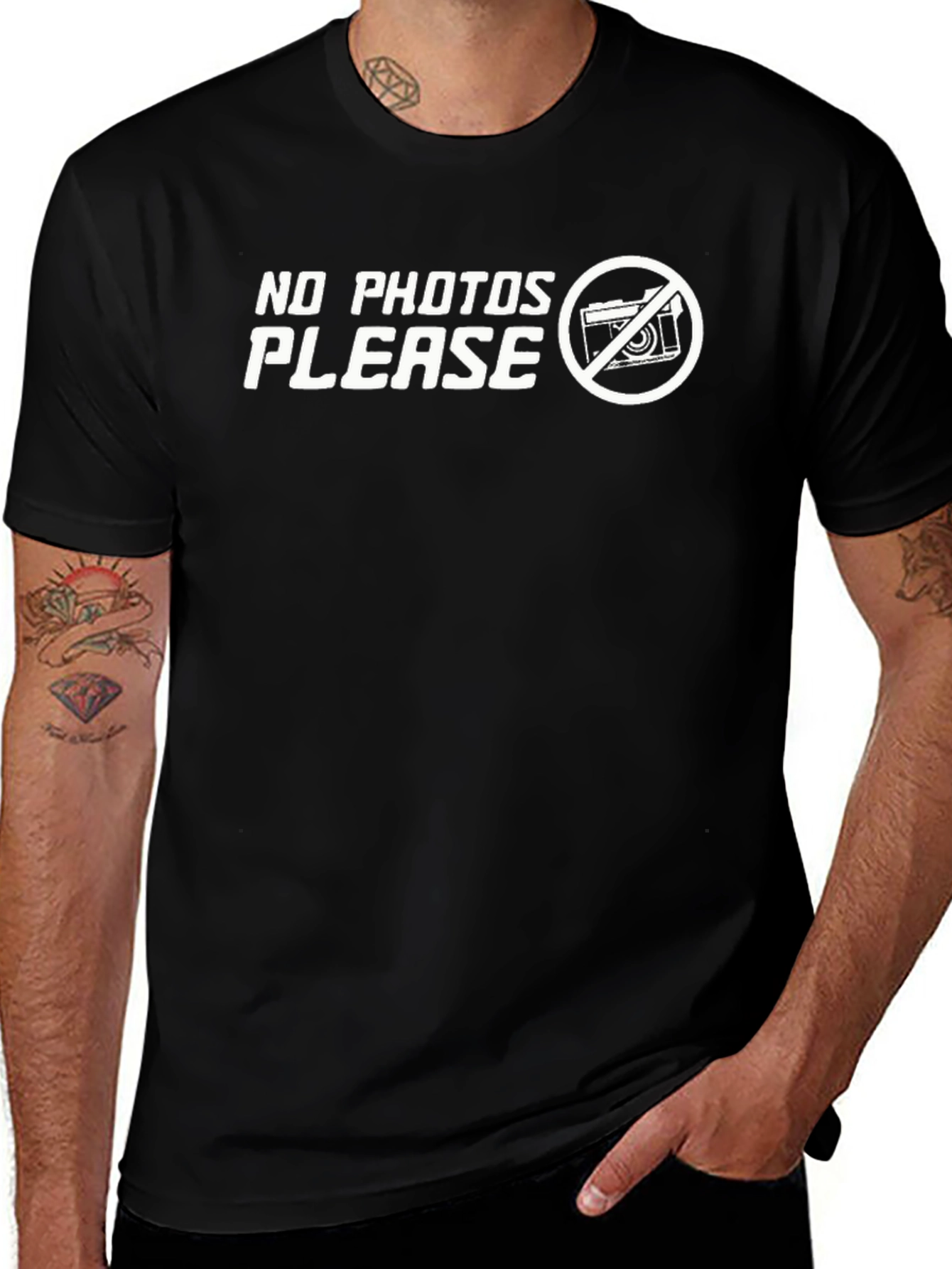 No Photos Please Graphic T-Shirt