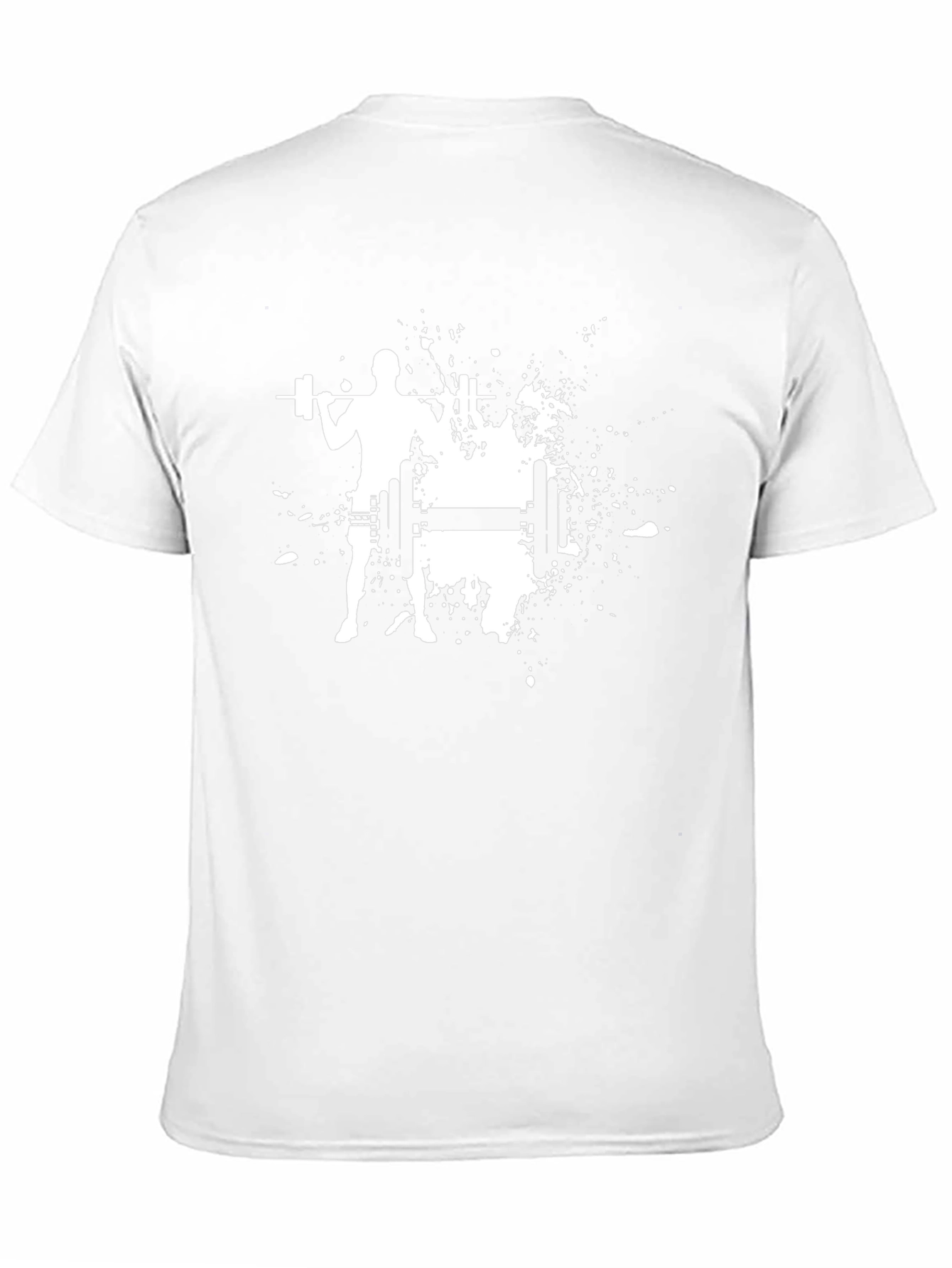 Weightlifting Silhouette Graphic Tee - Black
