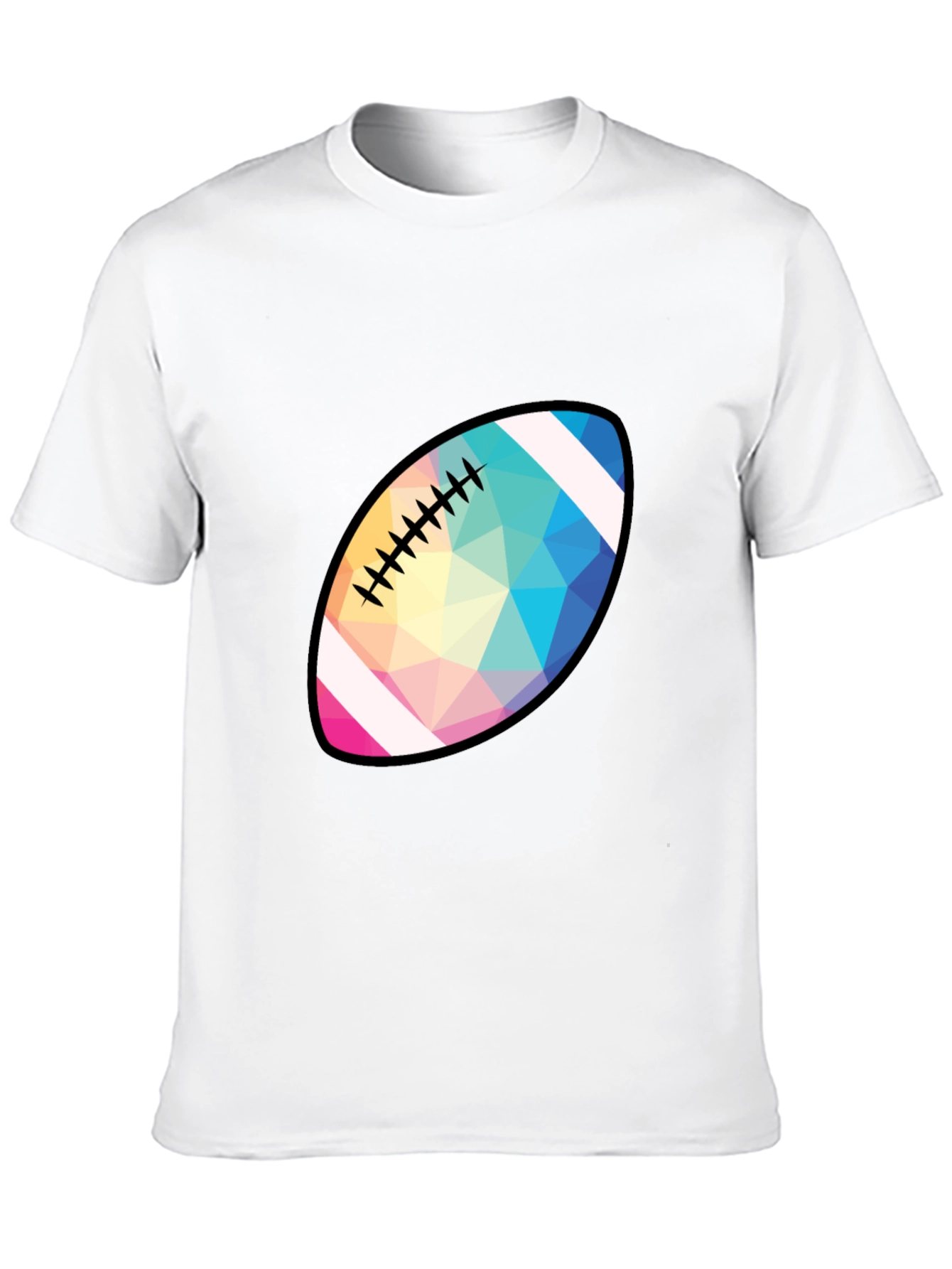 Geometric Football Graphic T-Shirt
