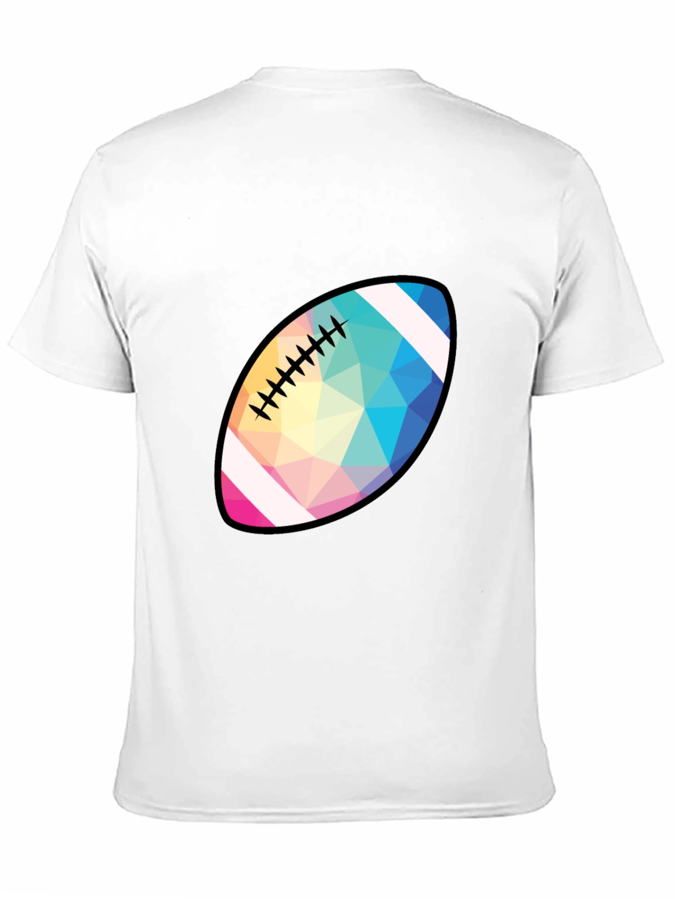 Geometric Football Graphic T-Shirt