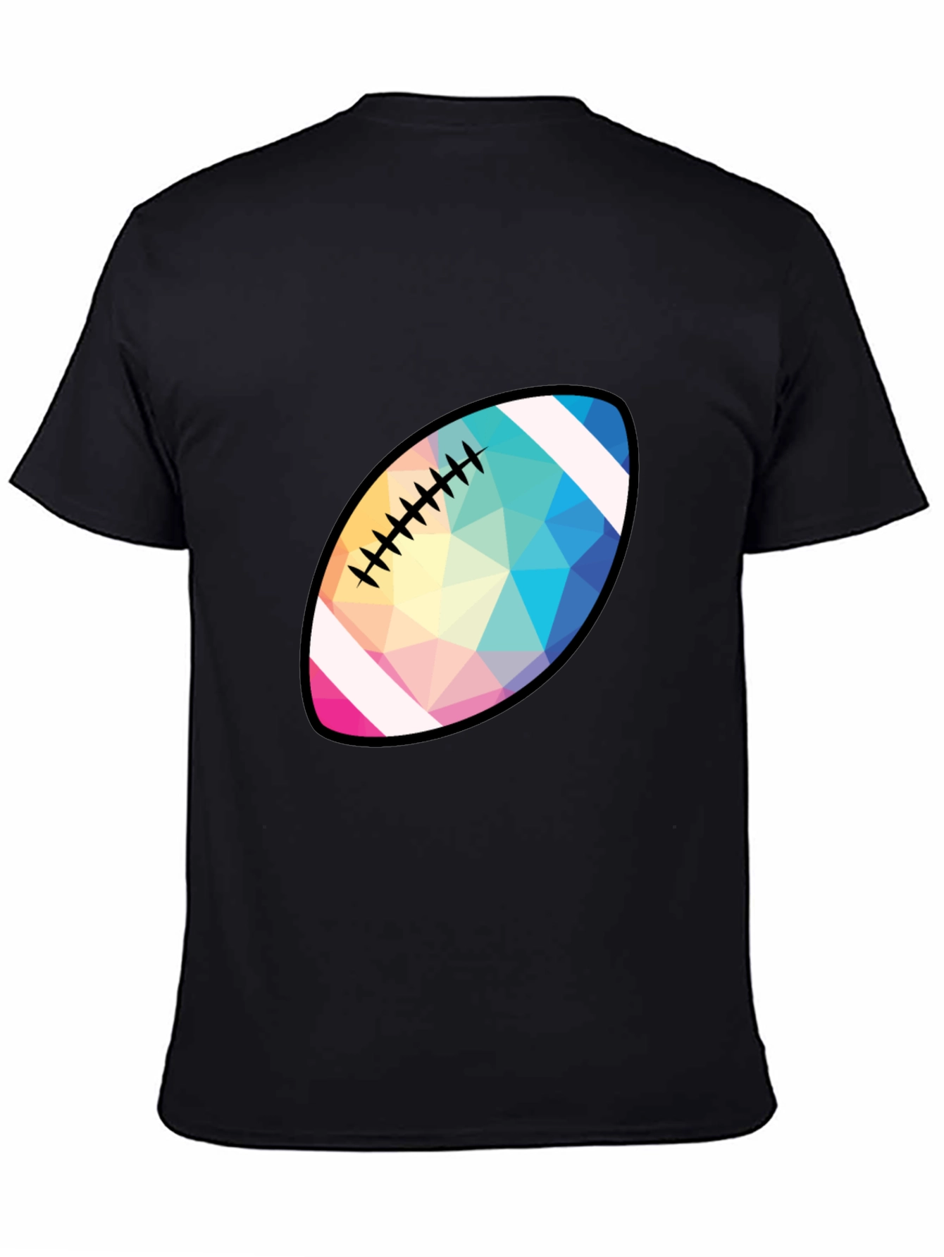Geometric Football Graphic T-Shirt