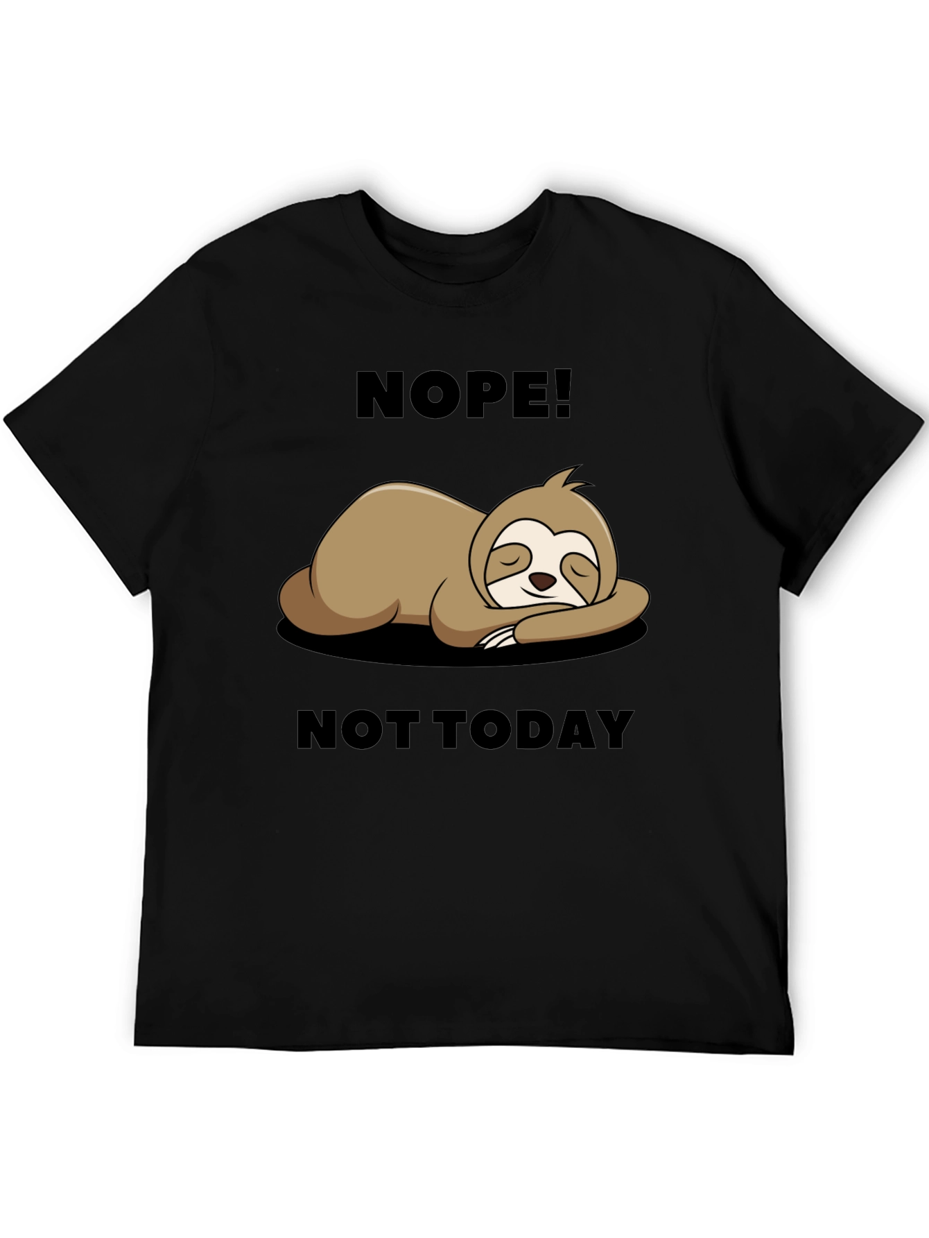 Nope Not Today Sloth Graphic Tee - Relaxed Fit