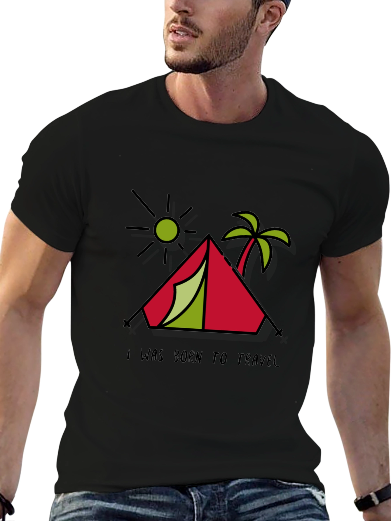 Born To Travel Graphic T-Shirt