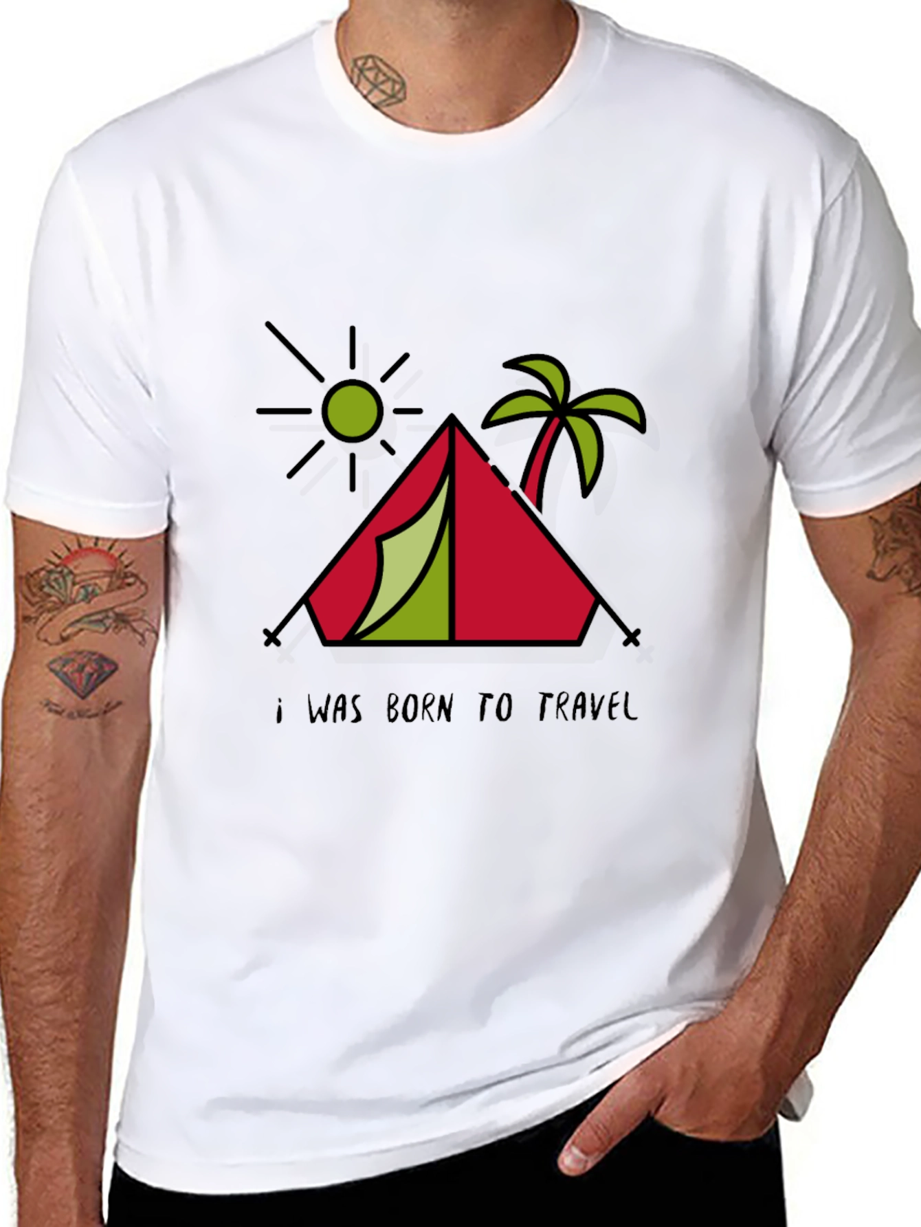 Born To Travel Graphic T-Shirt