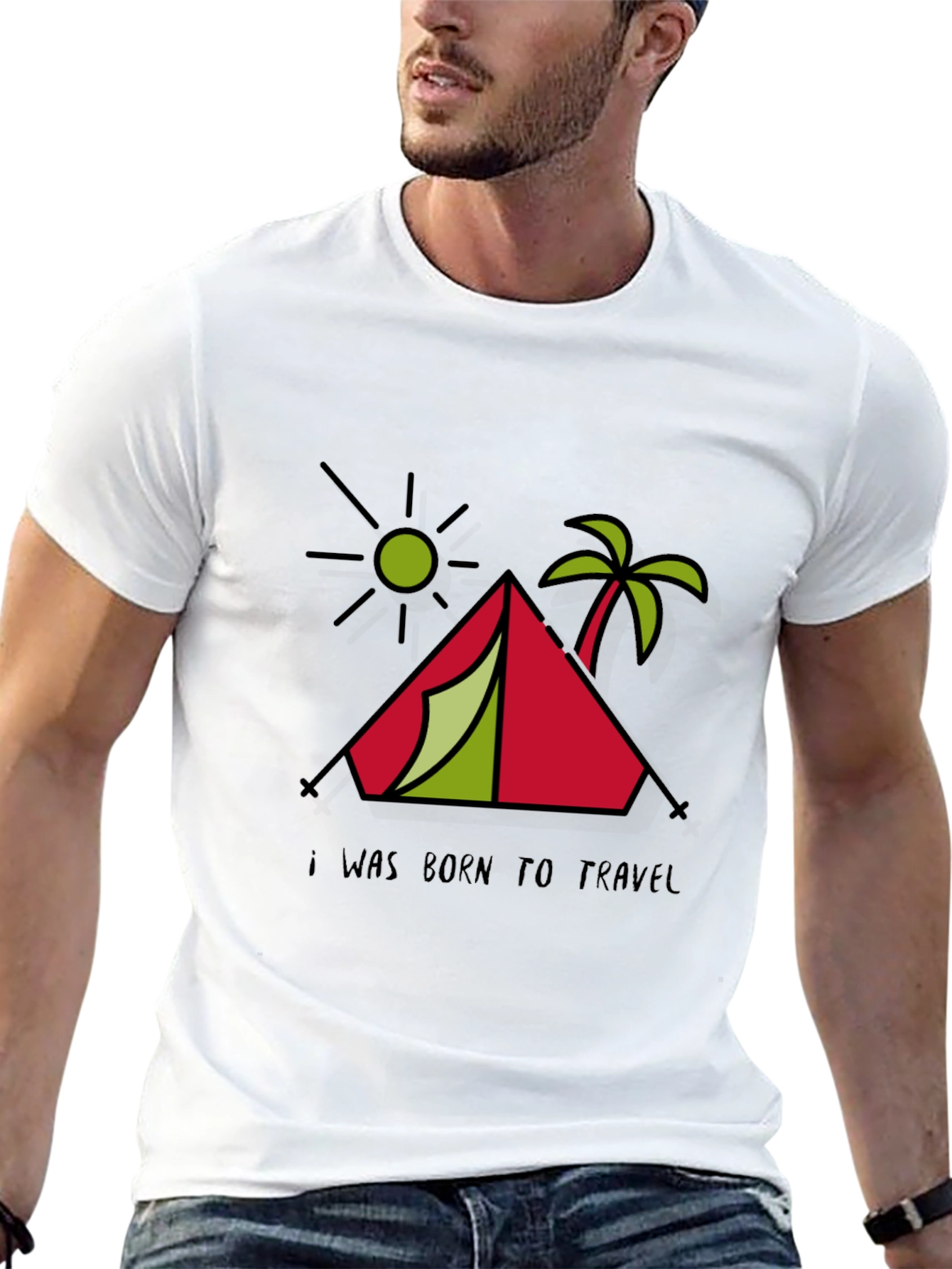 Born To Travel Graphic T-Shirt