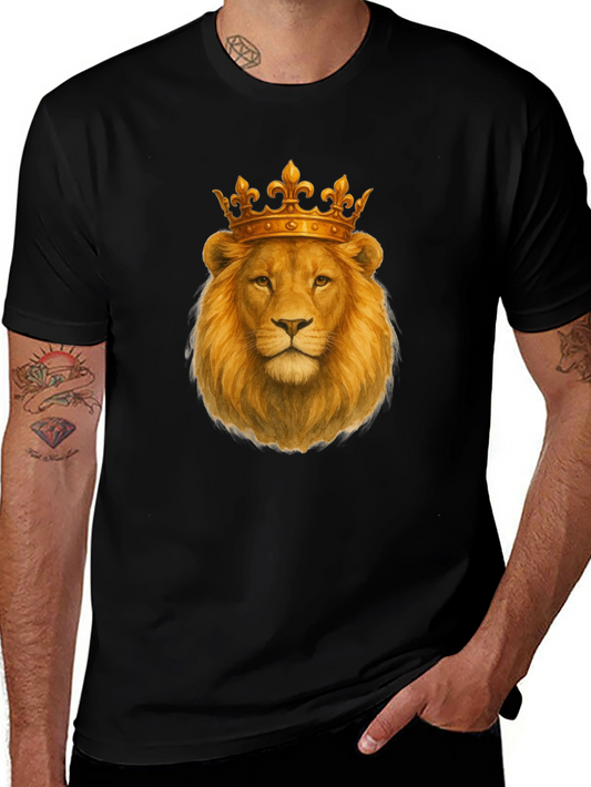 Lion King Graphic Print Black T-Shirt