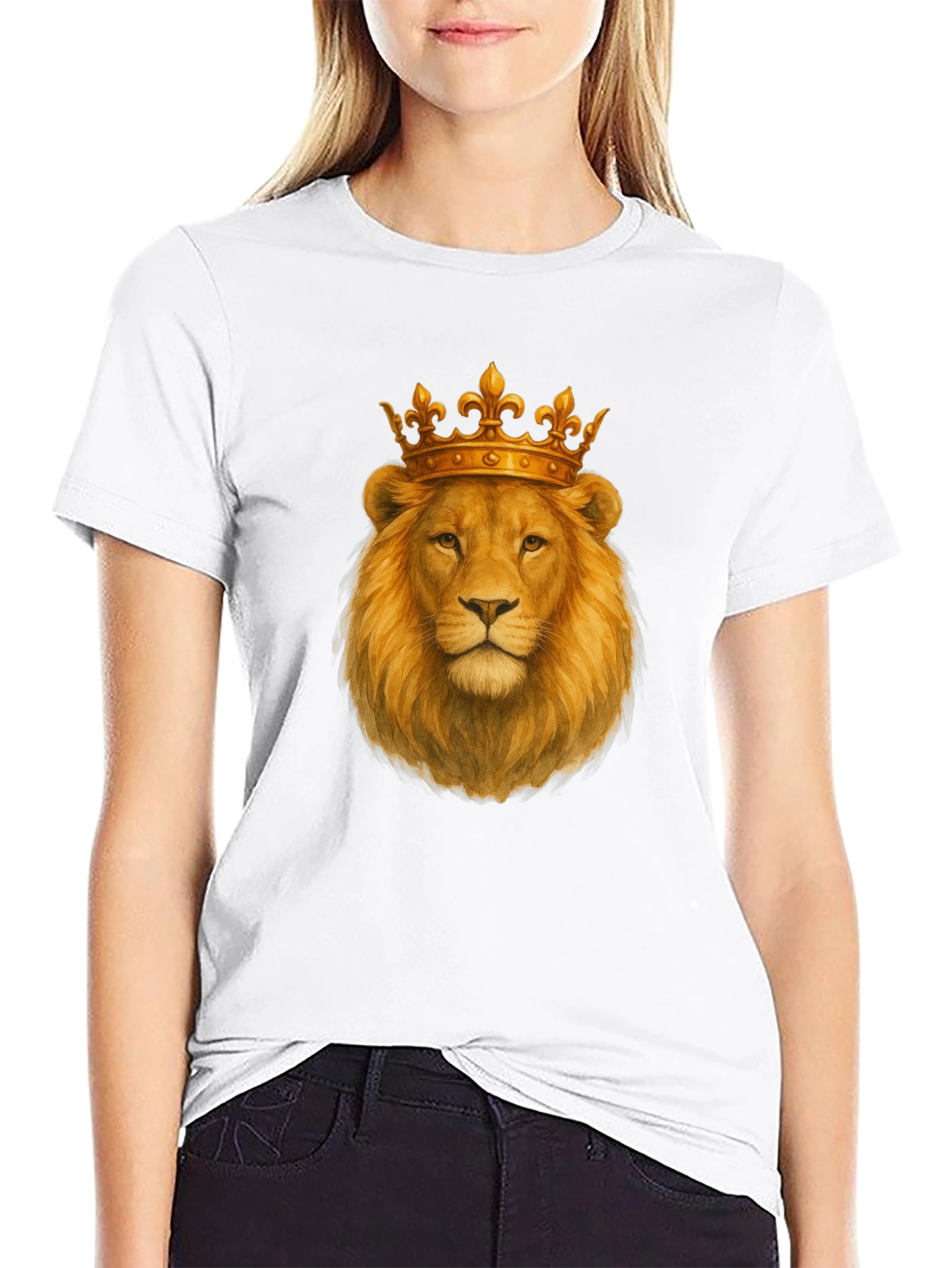 Lion King Graphic Print Black T-Shirt