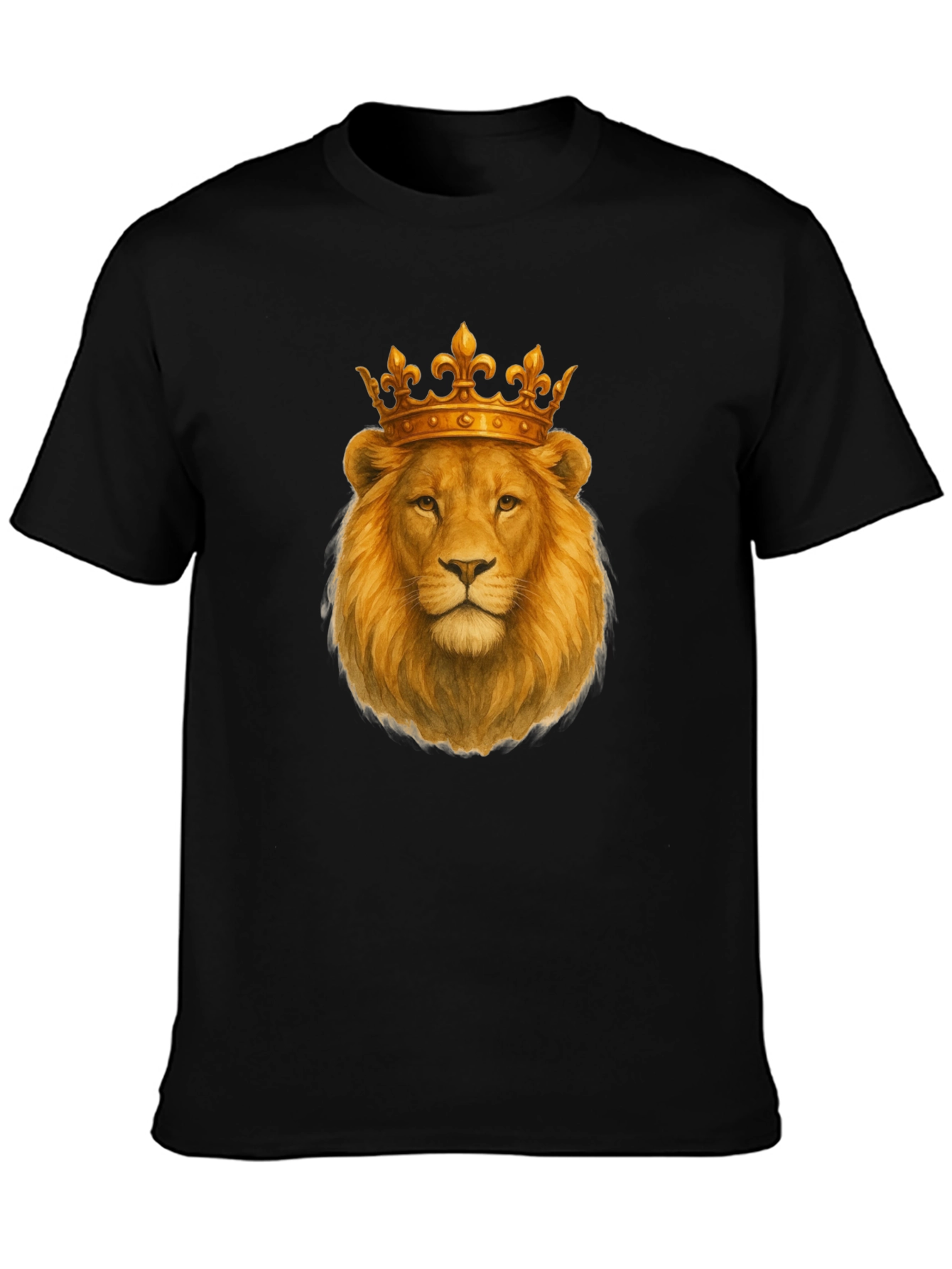 Lion King Graphic Print Black T-Shirt