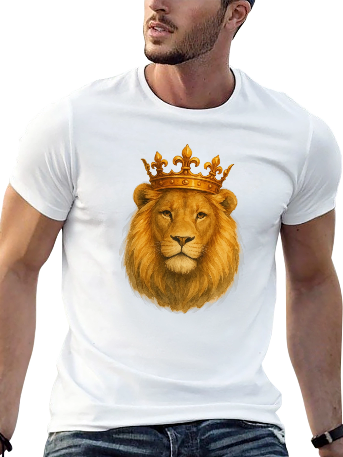 Lion King Graphic Print Black T-Shirt