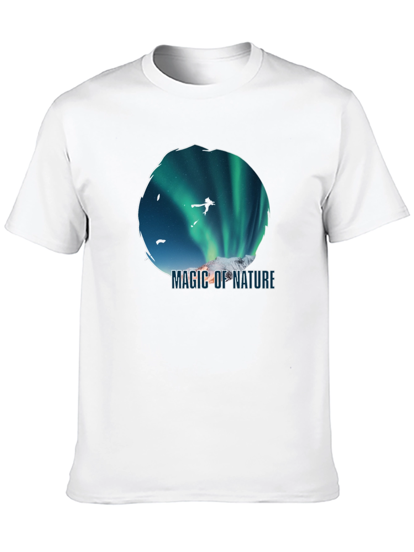 Magic of Nature Graphic Black Tee
