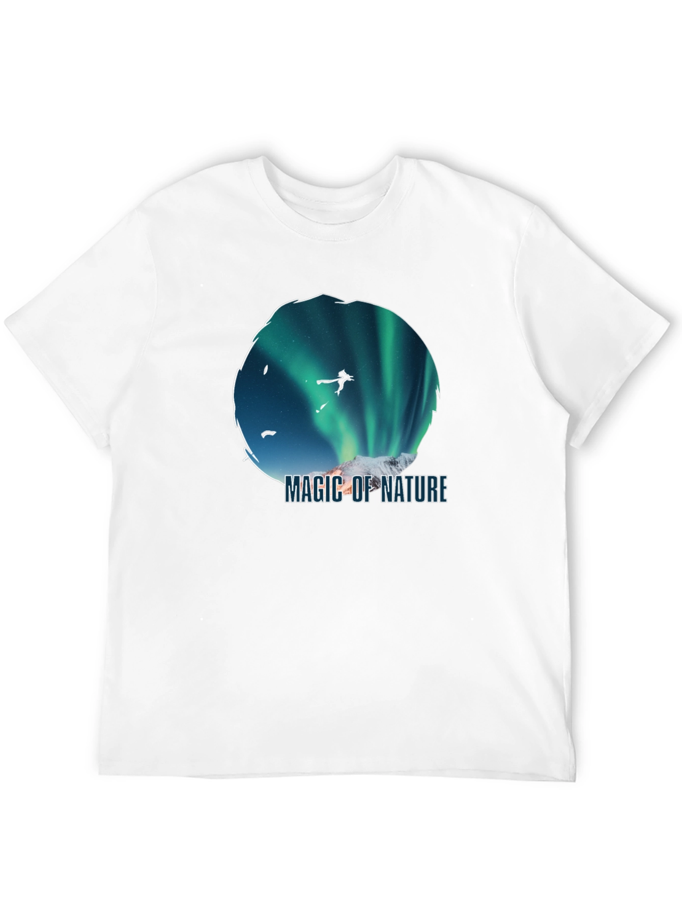Magic of Nature Graphic Black Tee