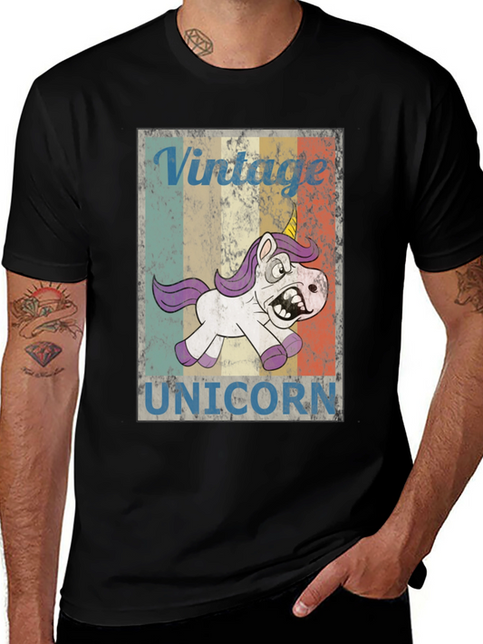 Vintage Unicorn Graphic T-Shirt