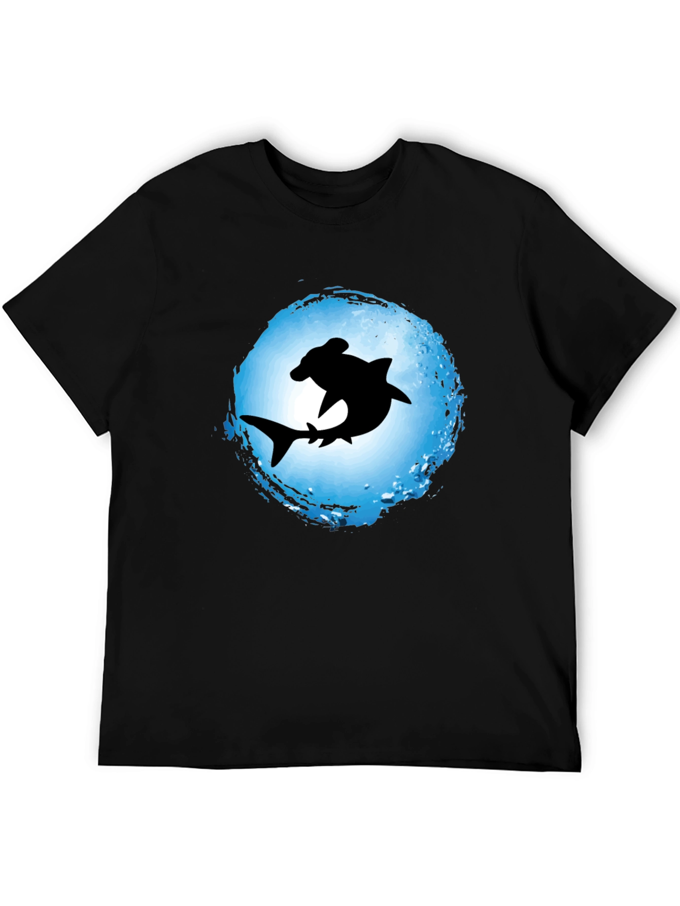 Hammerhead Shark Graphic Tee - Black