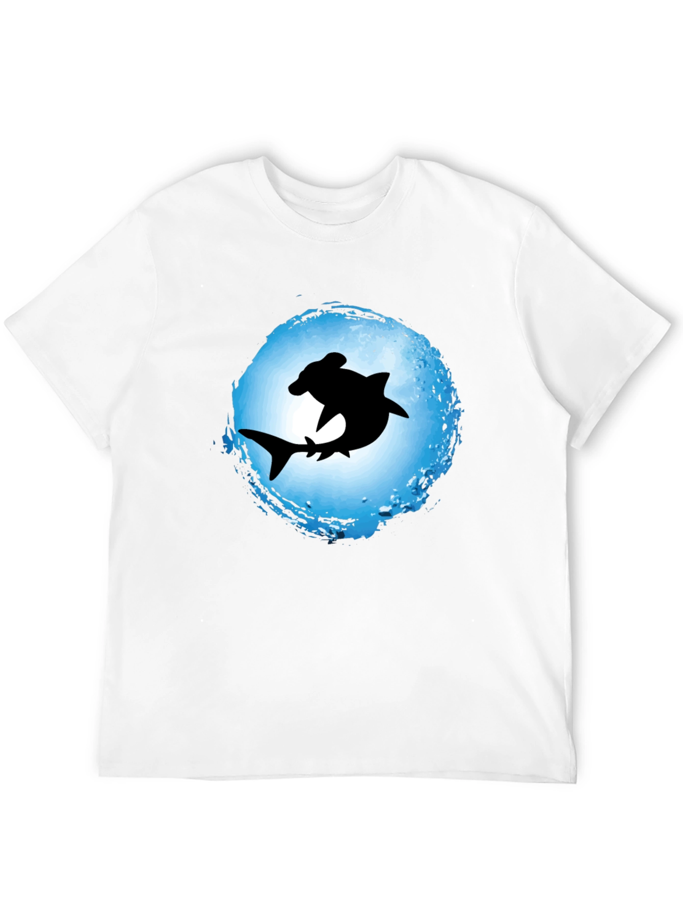 Hammerhead Shark Graphic Tee - Black