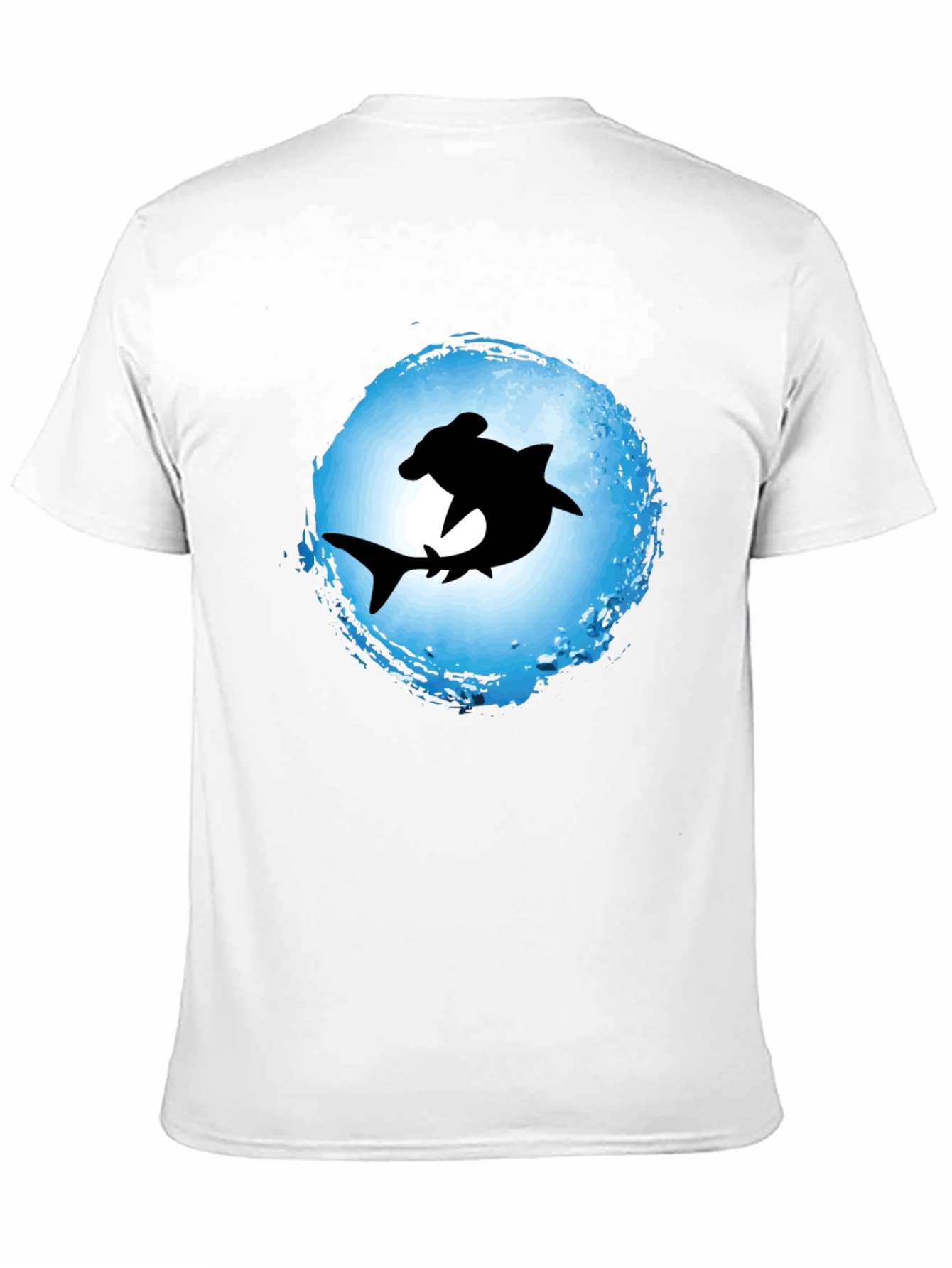 Hammerhead Shark Graphic Tee - Black