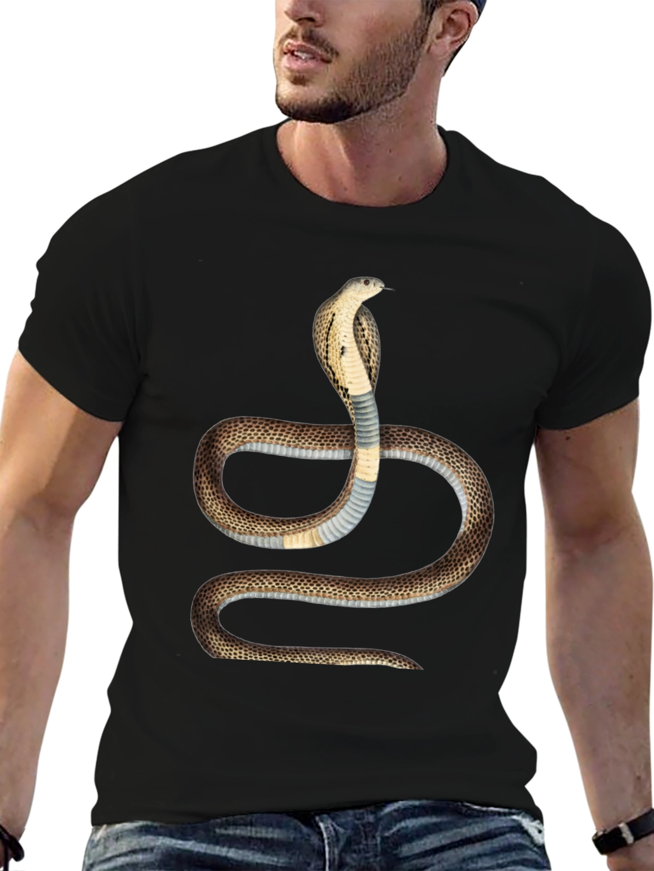 Cobra Graphic T-Shirt - Bold Snake Design