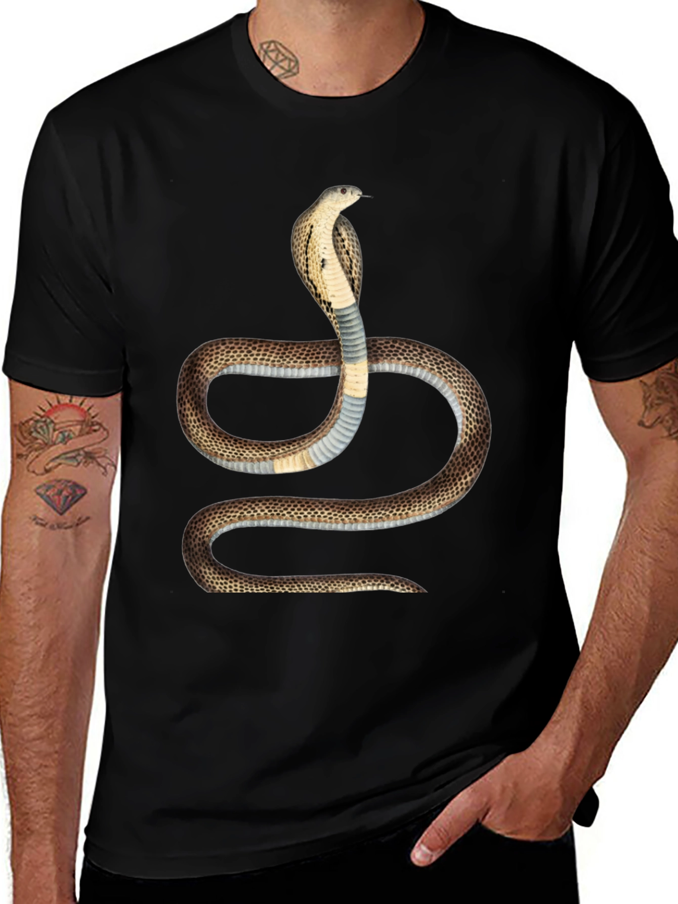 Cobra Graphic T-Shirt - Bold Snake Design
