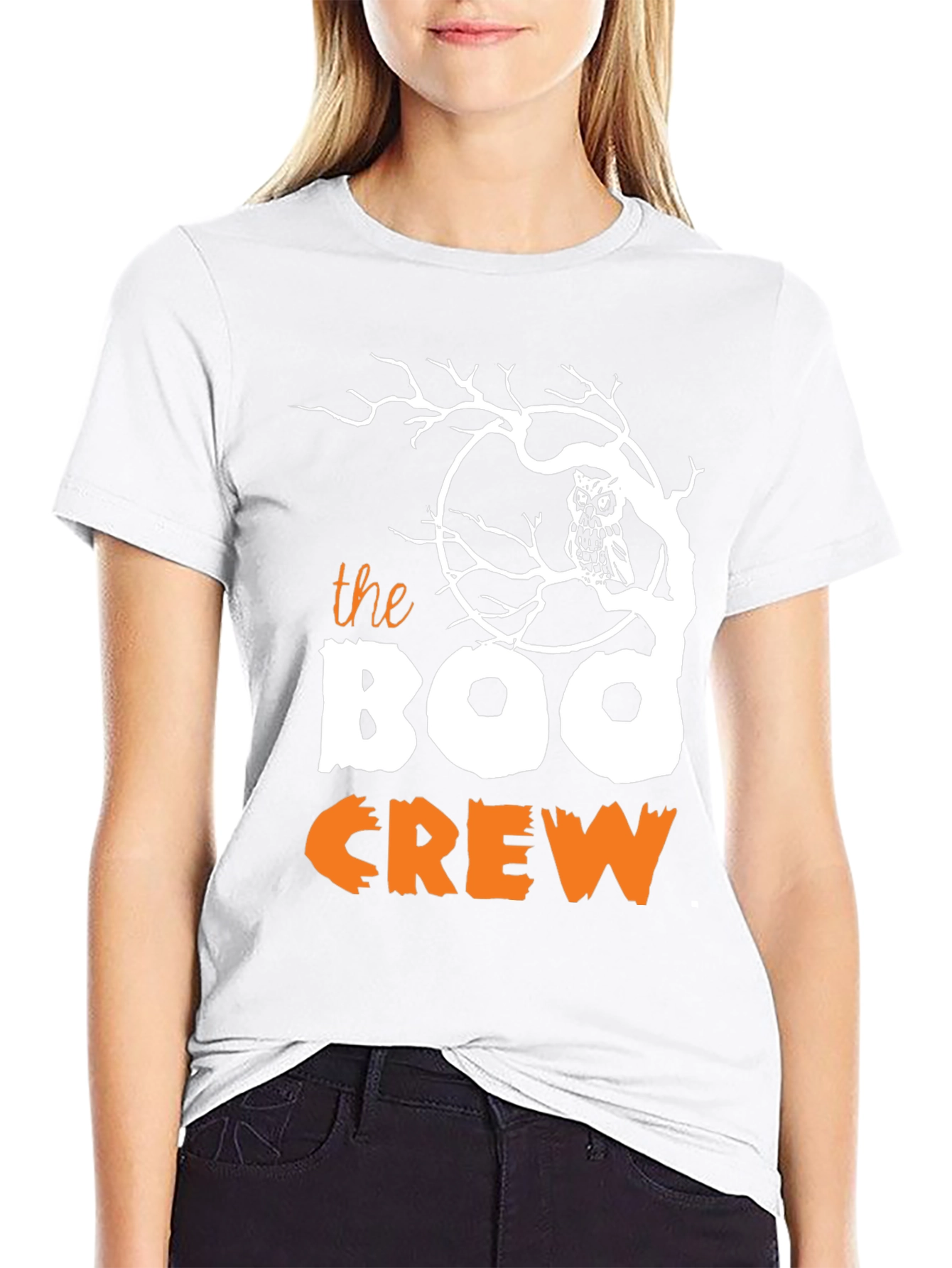 Boo Crew Halloween Graphic T-Shirt