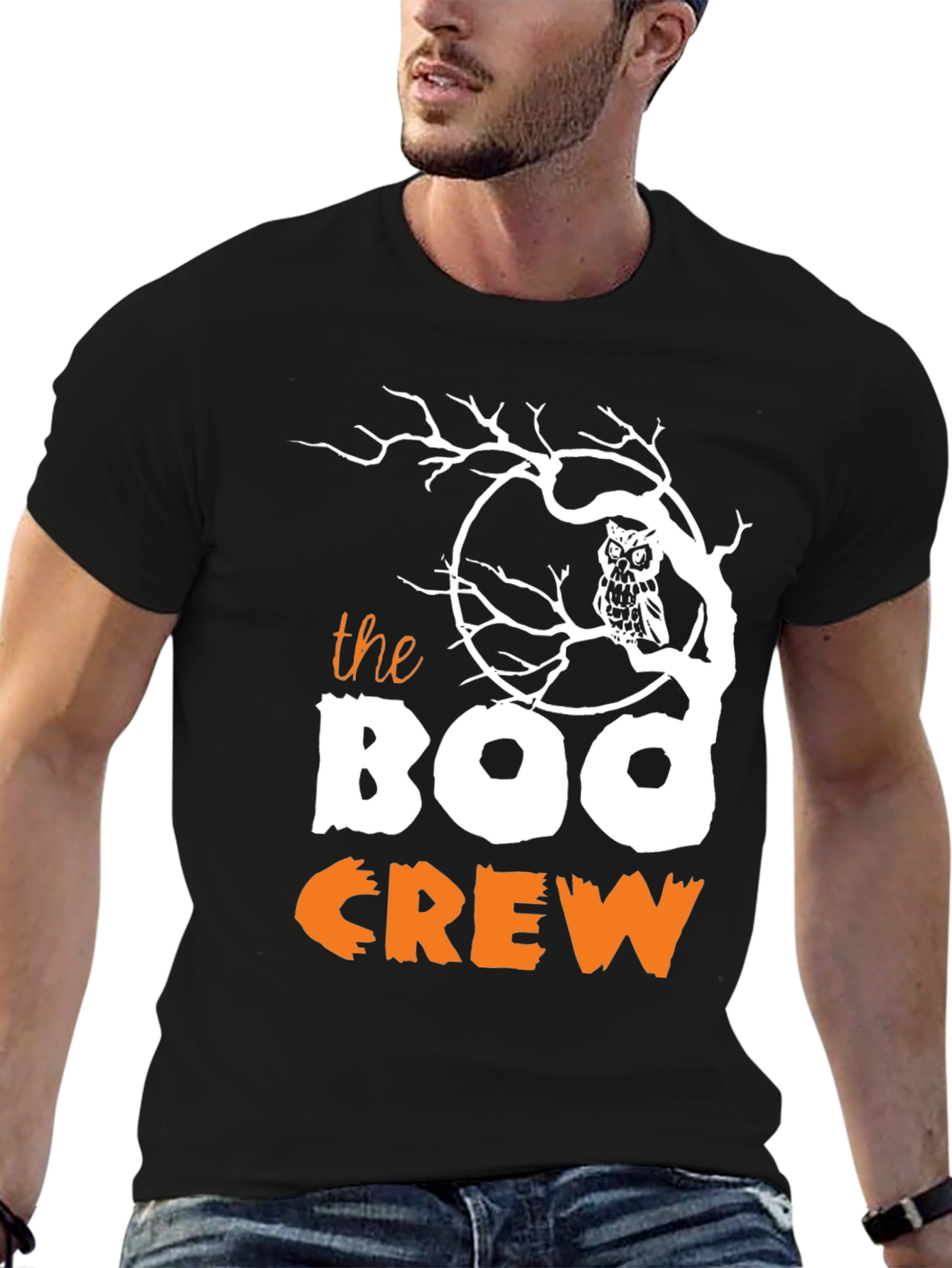 Boo Crew Halloween Graphic T-Shirt