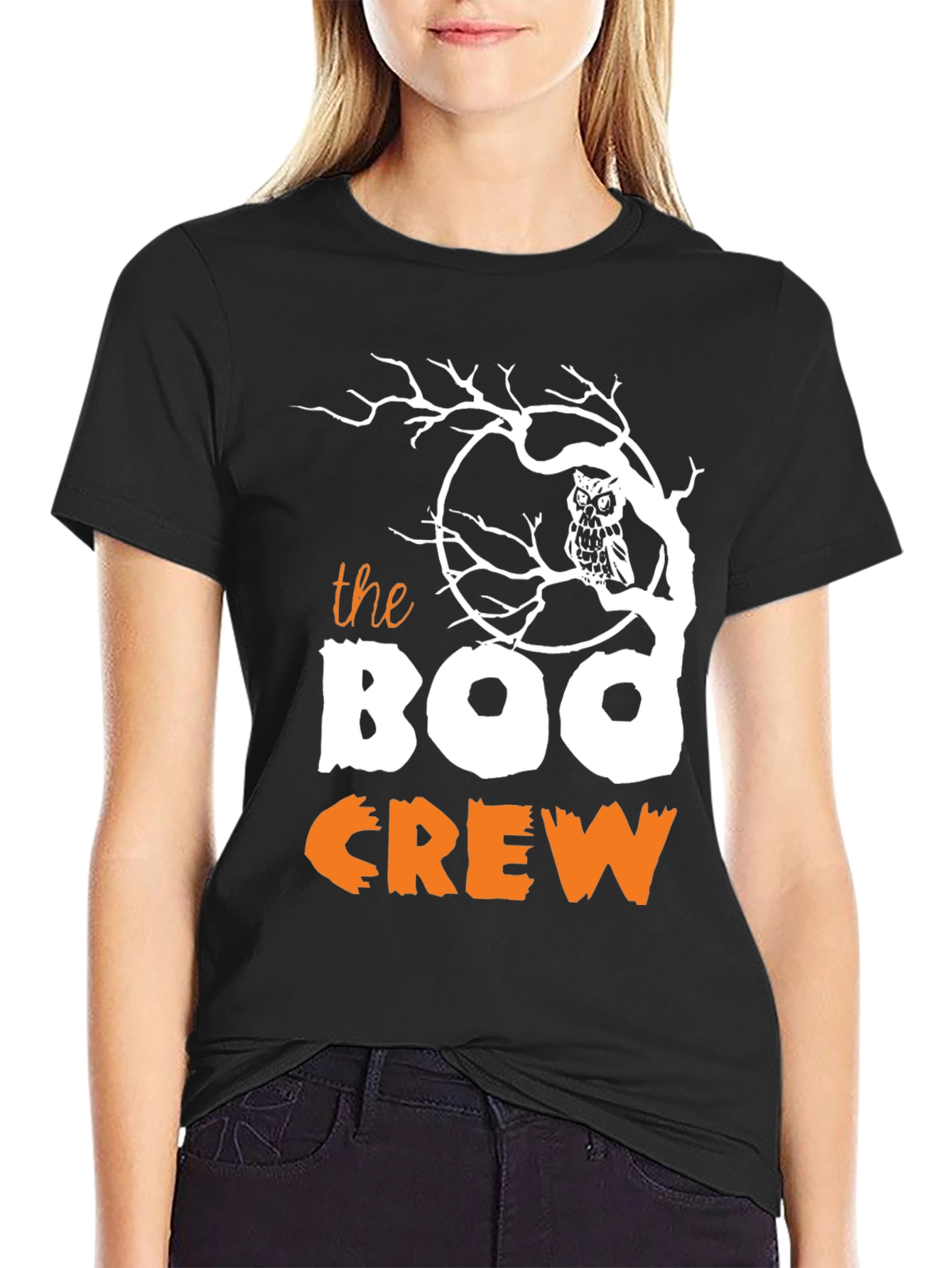 Boo Crew Halloween Graphic T-Shirt