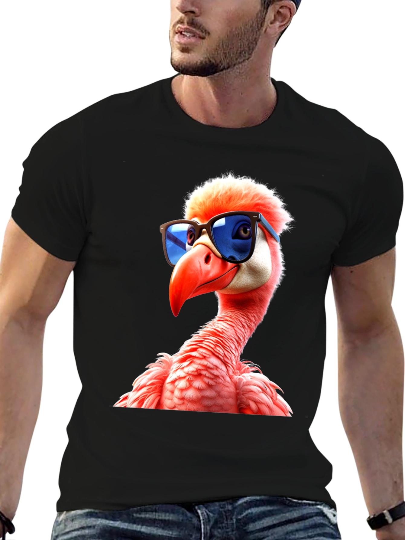 Cool Flamingo T-Shirt - Unique Graphic Tee