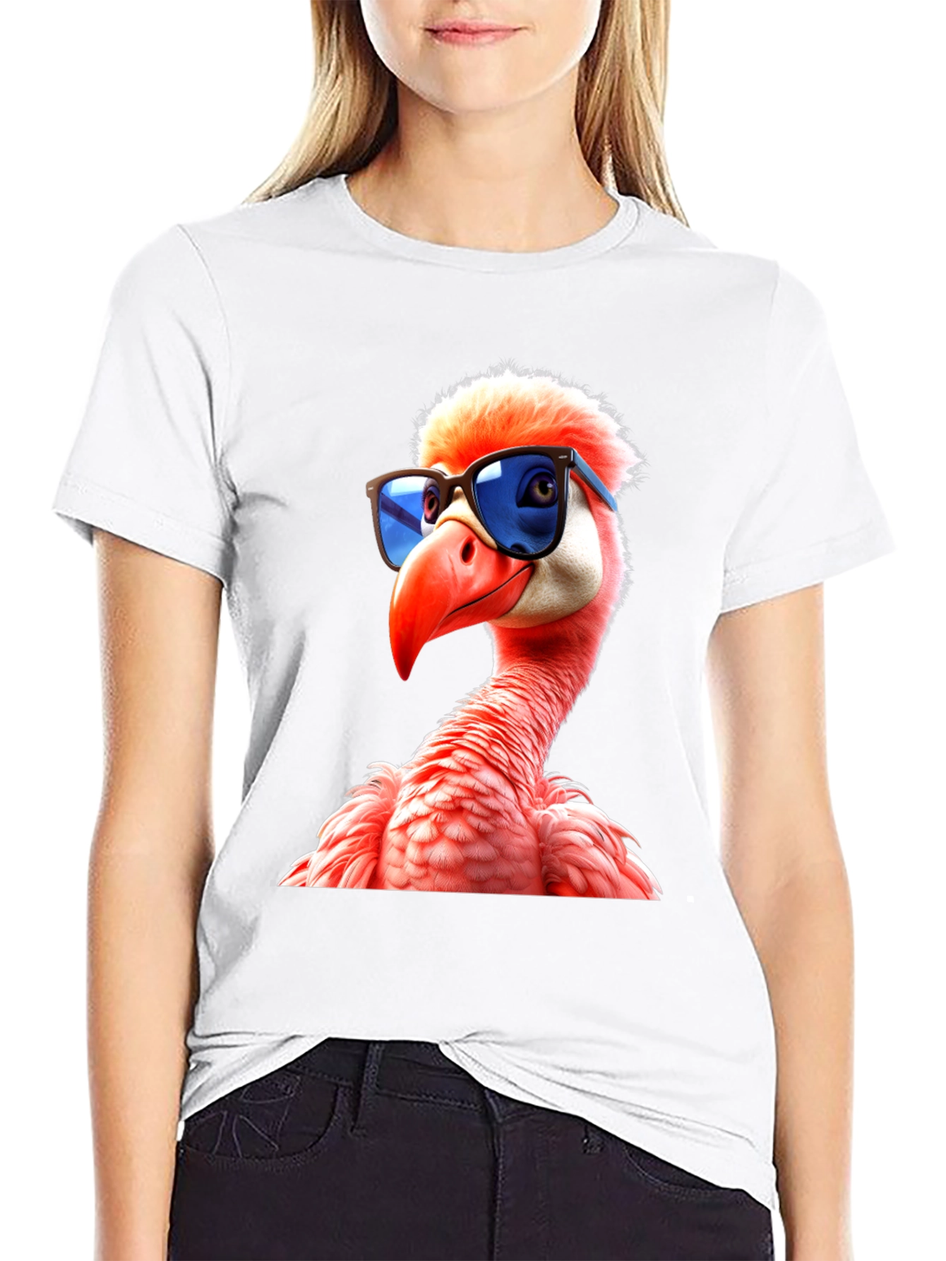 Cool Flamingo T-Shirt - Unique Graphic Tee