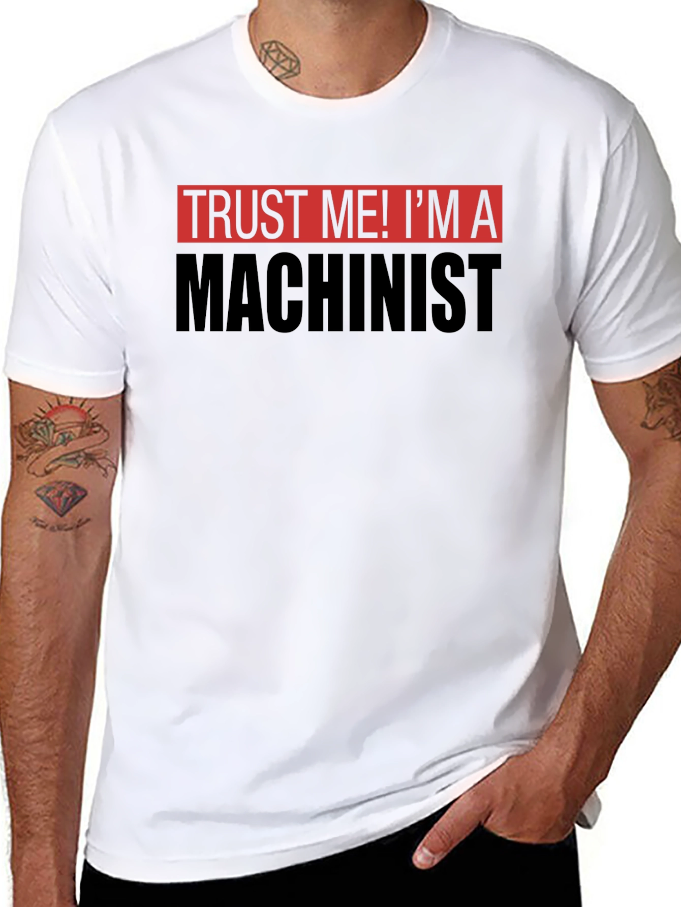 Trust Me Im a Machinist T-Shirt - Black