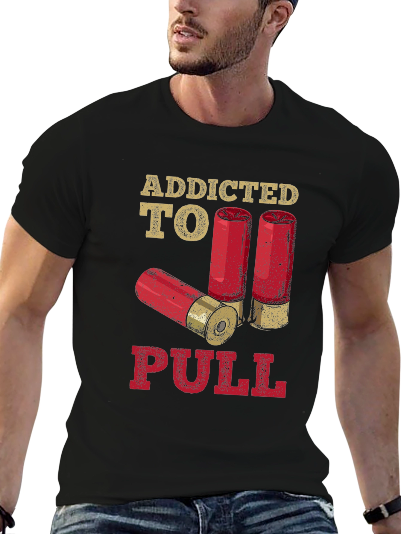 Addicted to Pull T-Shirt - Clay Target Shooting Apparel