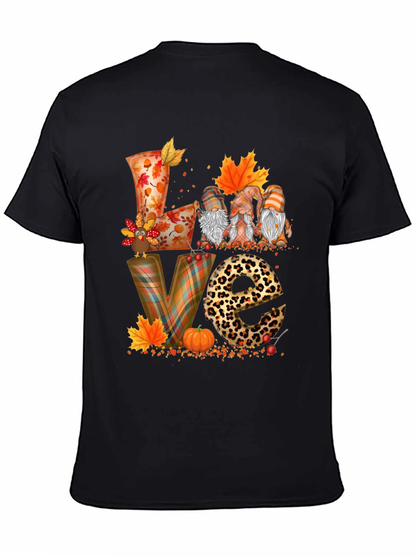 Thanksgiving Fall Love Gnome T-Shirt