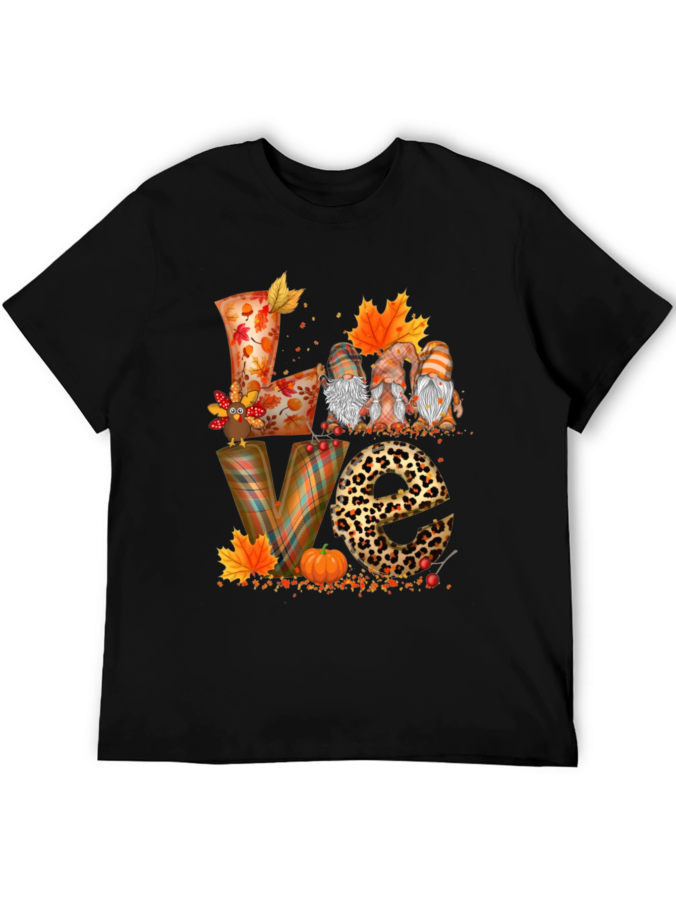 Thanksgiving Fall Love Gnome T-Shirt