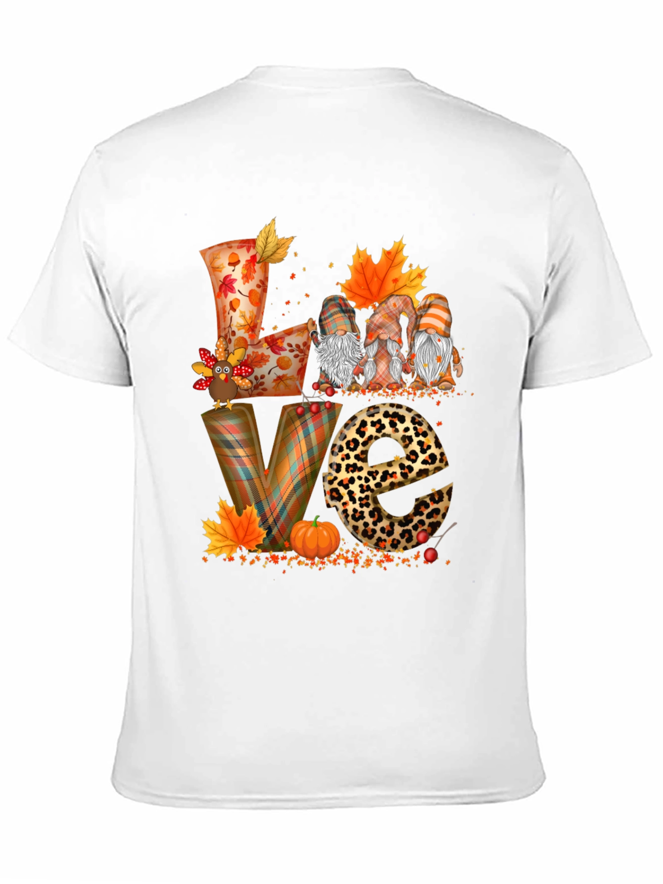 Thanksgiving Fall Love Gnome T-Shirt